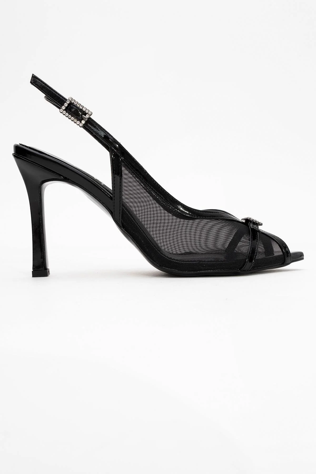 Elyse - Black High-Heel Evening Shoe (Women) - Image 6