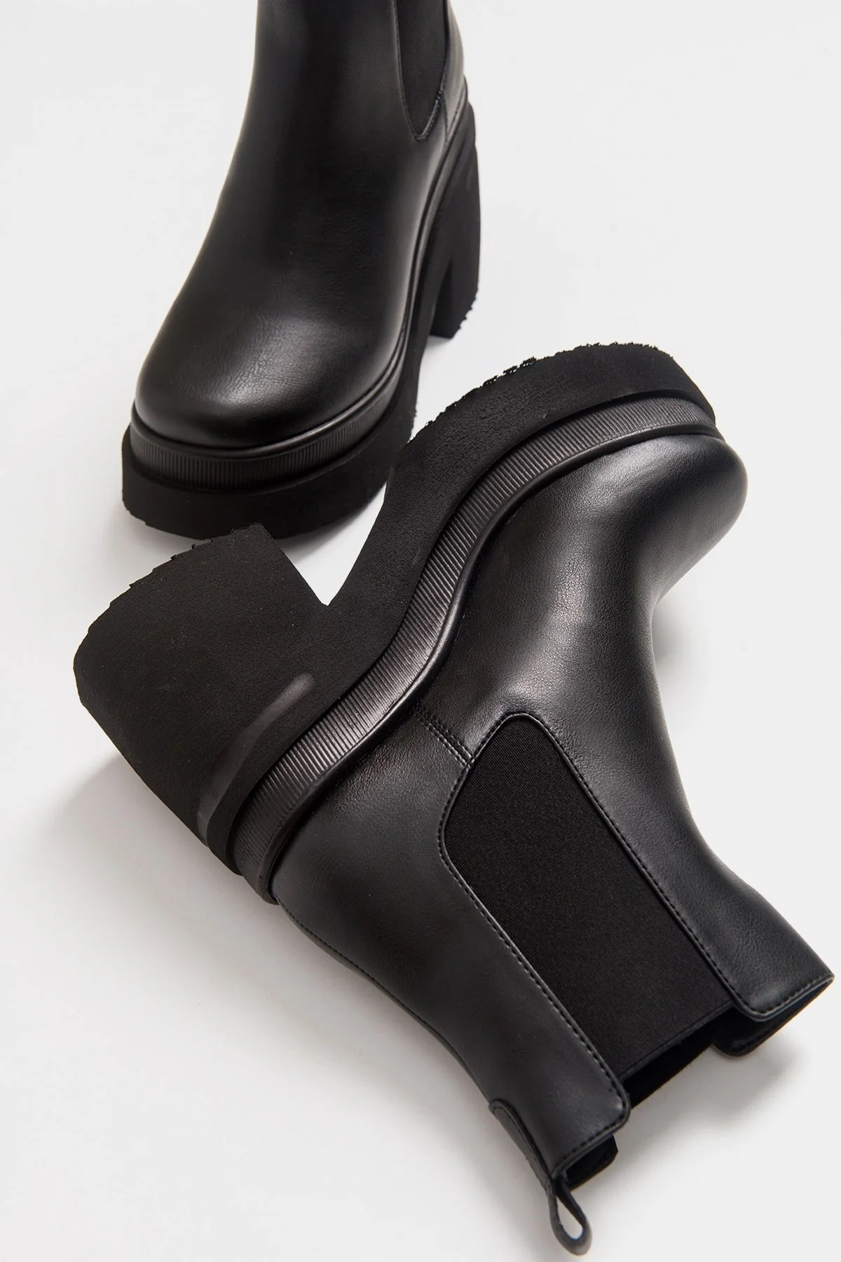 Emma - Black High Heel Boot (Women) - Image 4