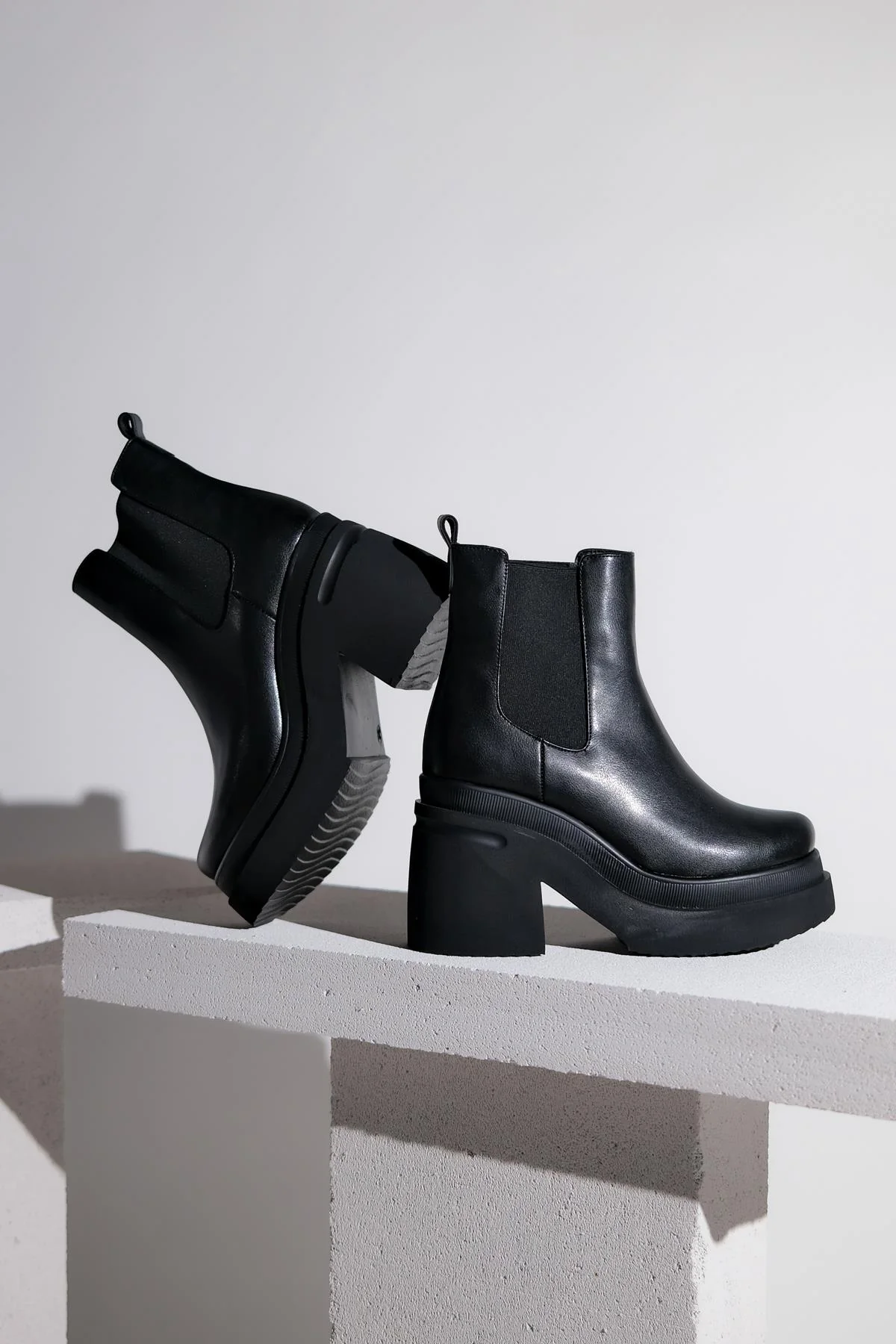 Emma - Black High Heel Boot (Women) - Image 8
