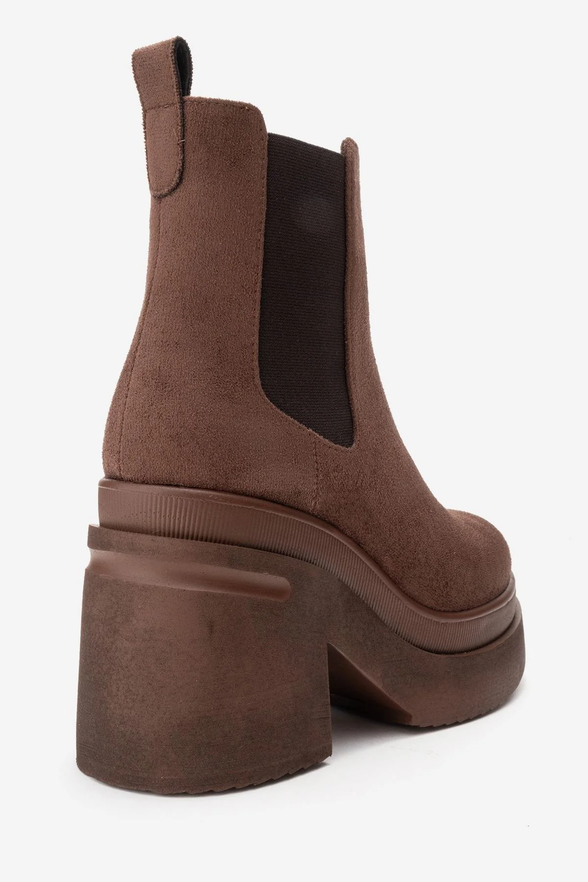 EMMA - Brown Platform Heel Boot (Women) - Image 5