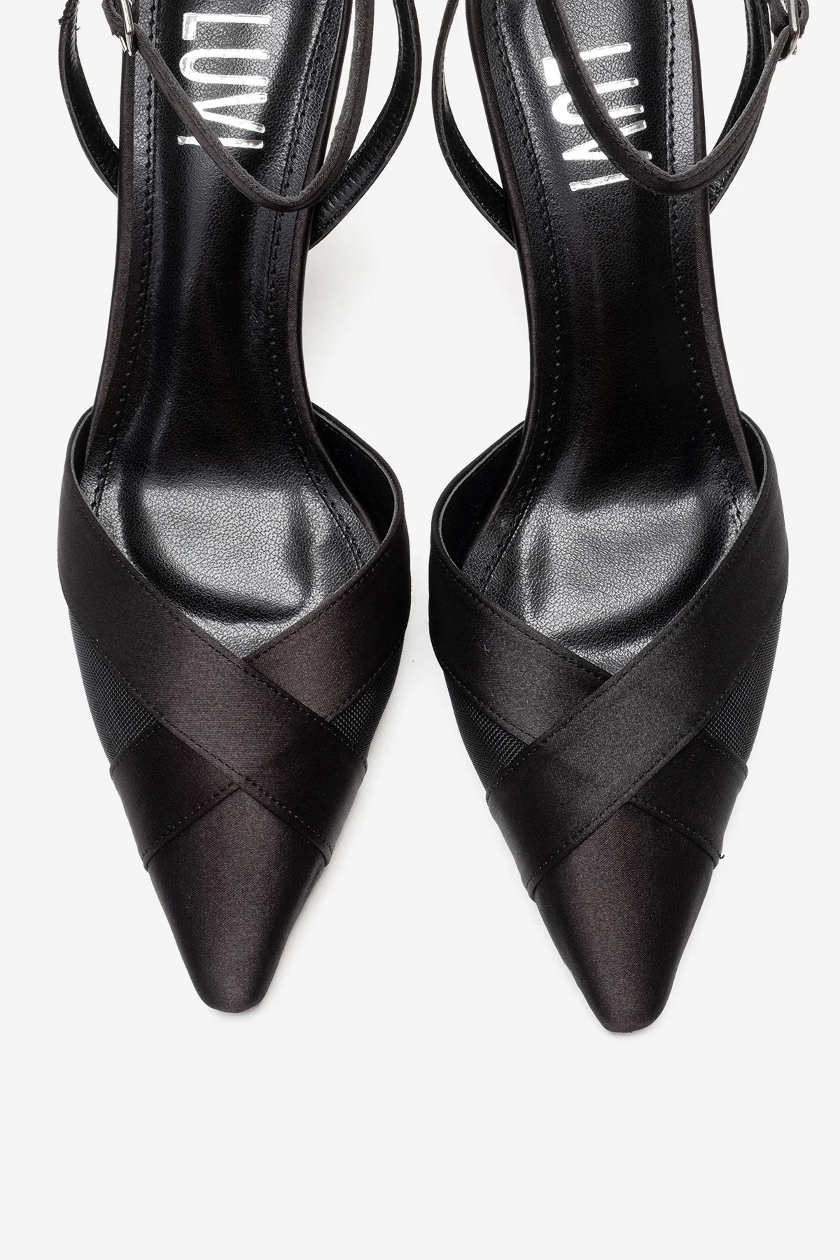 ESTELA - Black Genuine Leather Stiletto Pump (Women) - Image 2