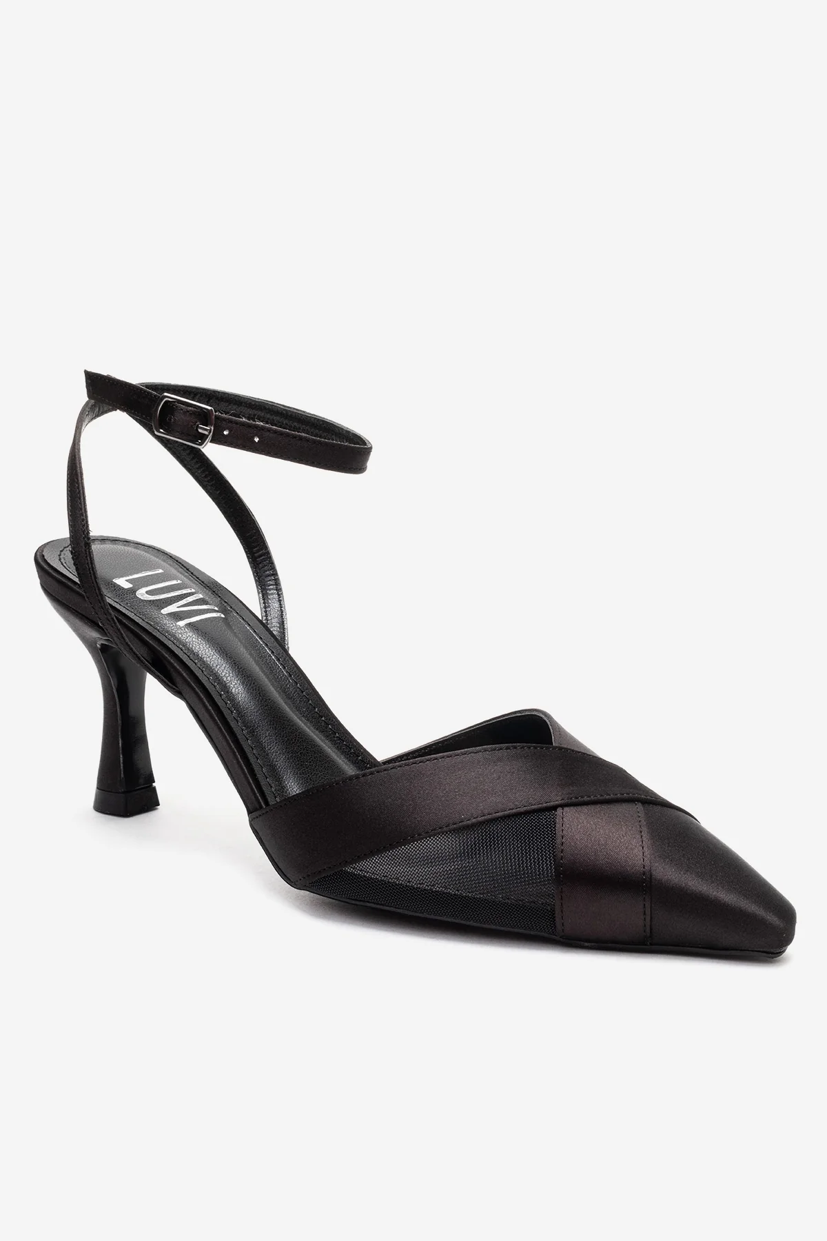 ESTELA - Black Genuine Leather Stiletto Pump (Women) - Image 3