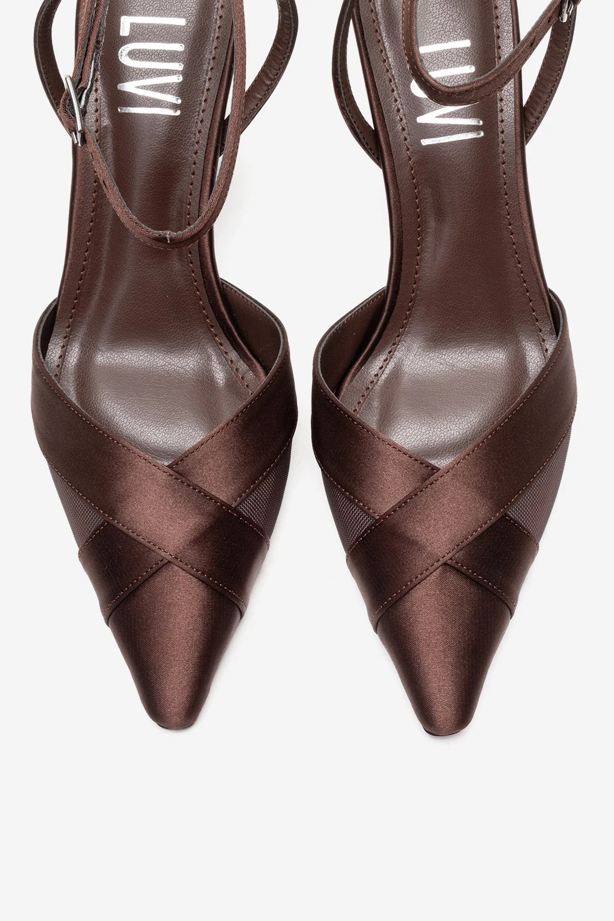 ESTELA - Brown Genuine Leather Stiletto Pump (Women) - Image 2