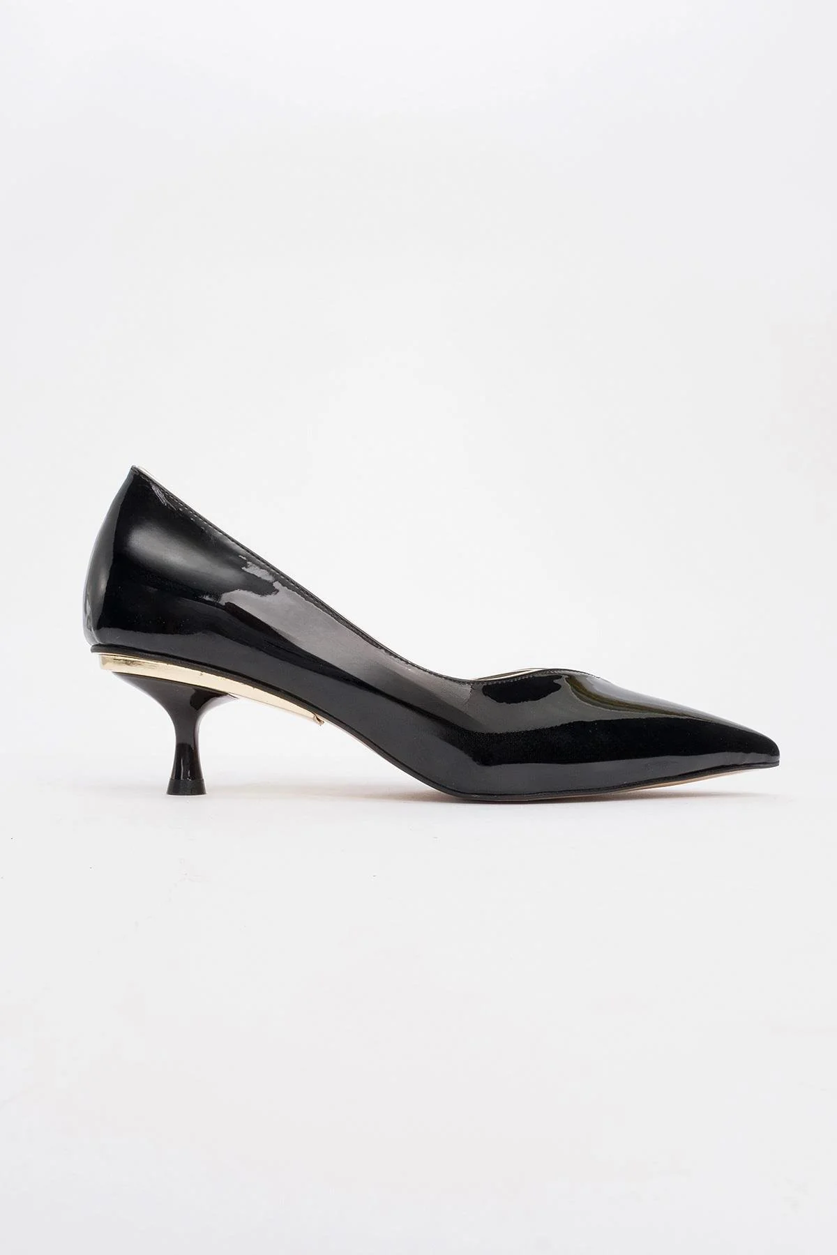 Eupho - Black Patent Low Heel Pump (Women) - Image 4