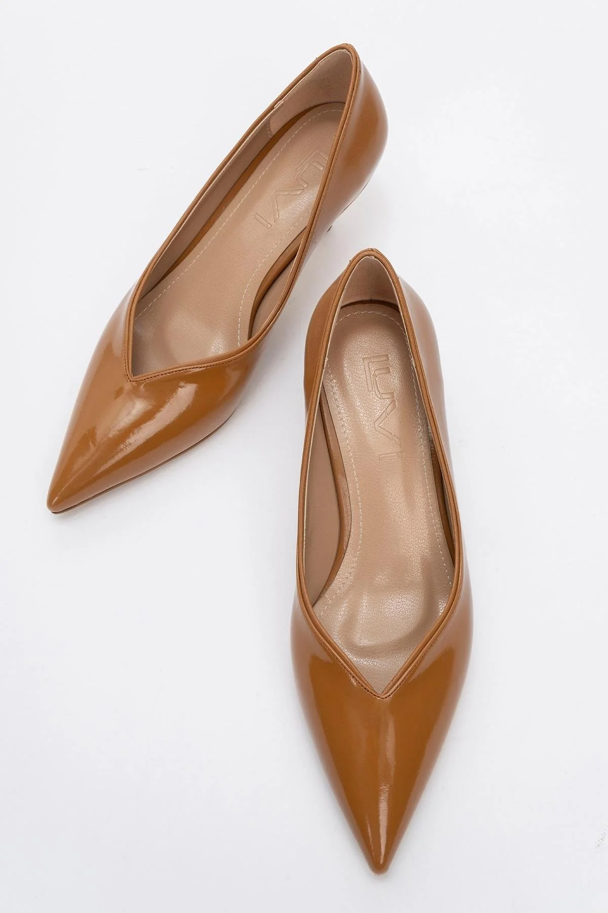 Eupho - Cognac Patent Low Heel Pump (Women) - Image 2