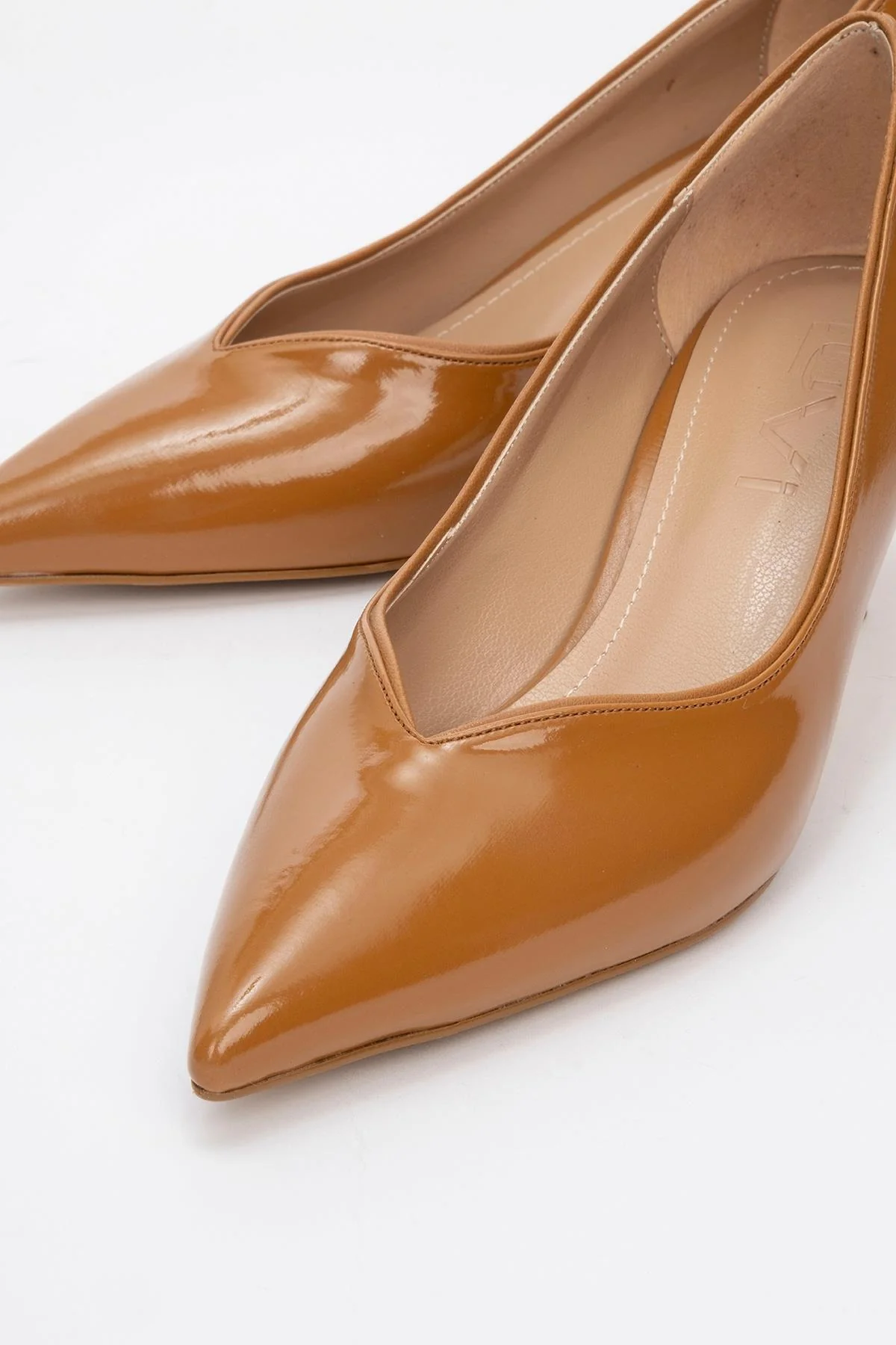 Eupho - Cognac Patent Low Heel Pump (Women) - Image 3