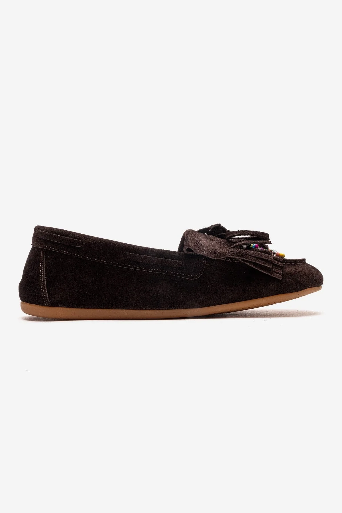 Evelyn - Brown Genuine Leather Suede Loafer (Women) - Image 4