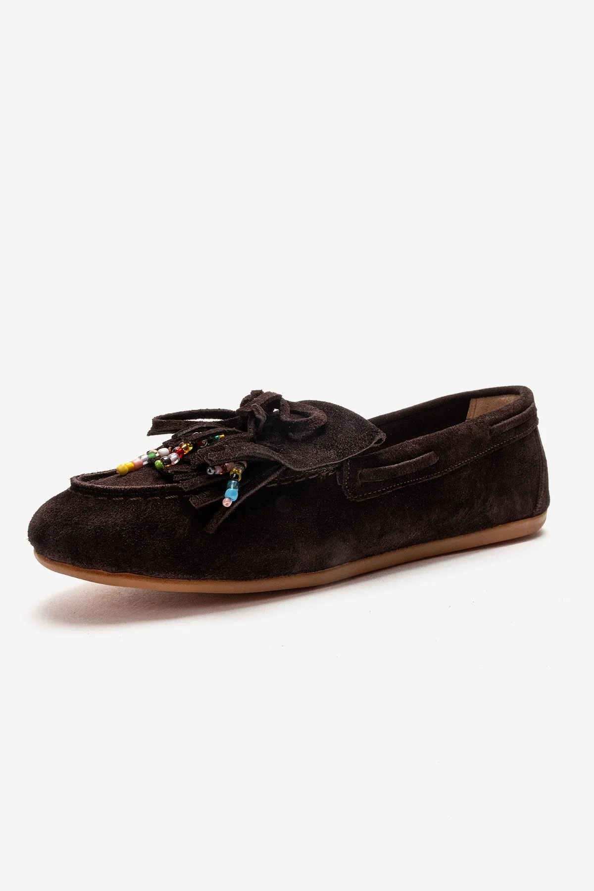 Evelyn - Brown Genuine Leather Suede Loafer (Women) - Image 6