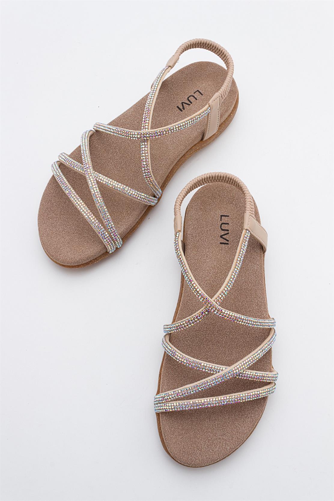 Ever Beige Embellished Sandal (Women) - Image 2