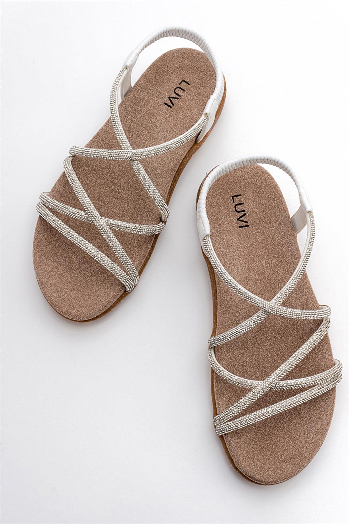 Ever White Embellished Sandal (Women) - Image 2