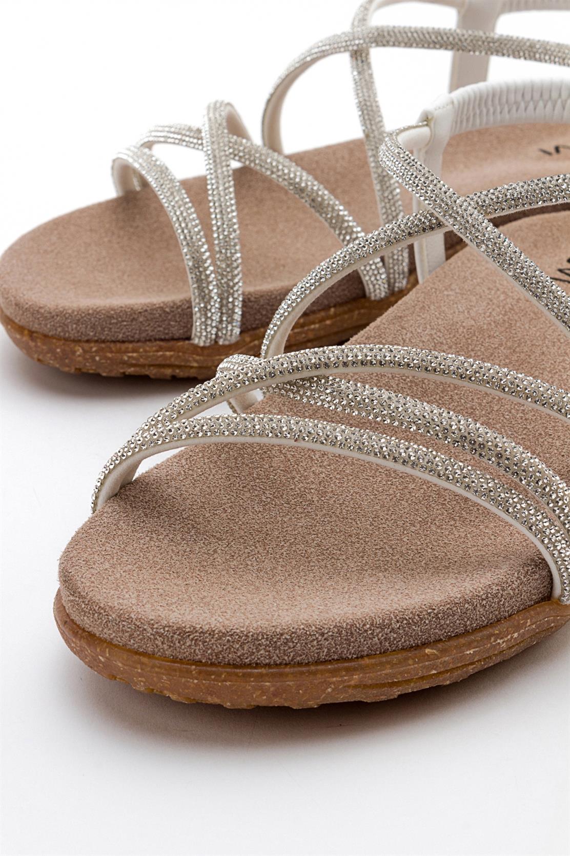 Ever White Embellished Sandal (Women) - Image 4