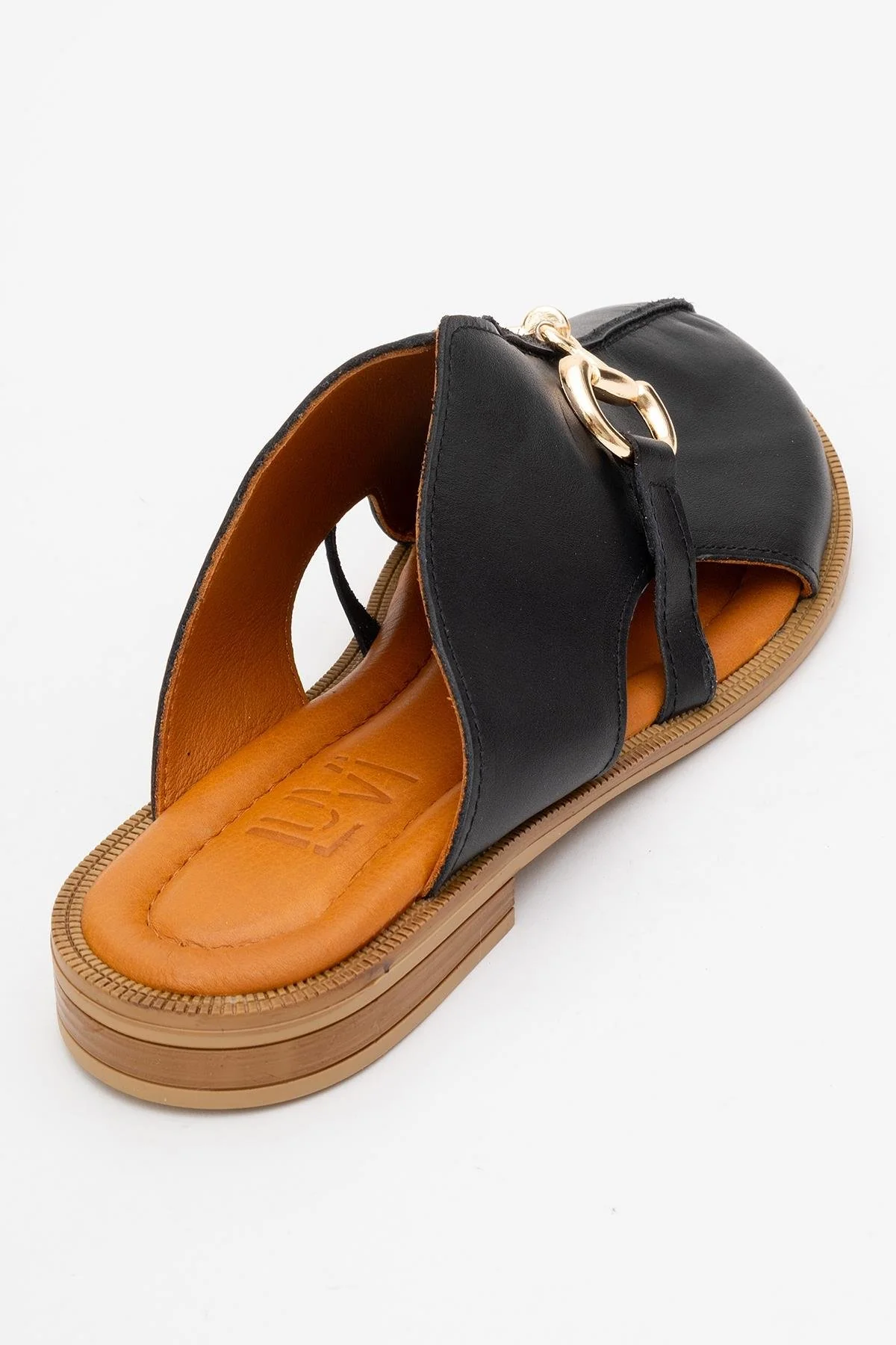 Favor - Black Leather Mule Slide (Women) - Image 5