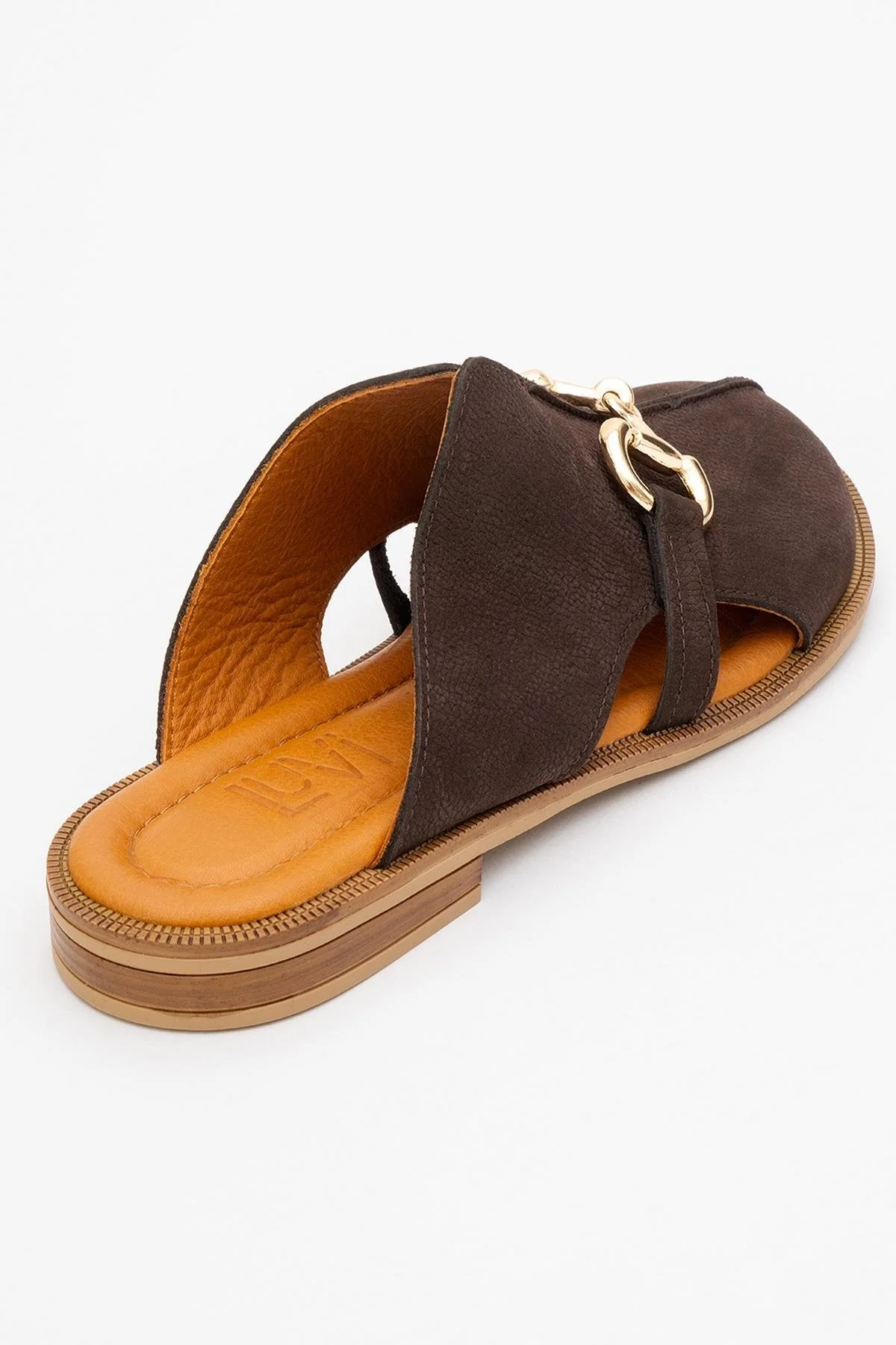 Favor - Brown Suede Leather Mule Slide (Women) - Image 5