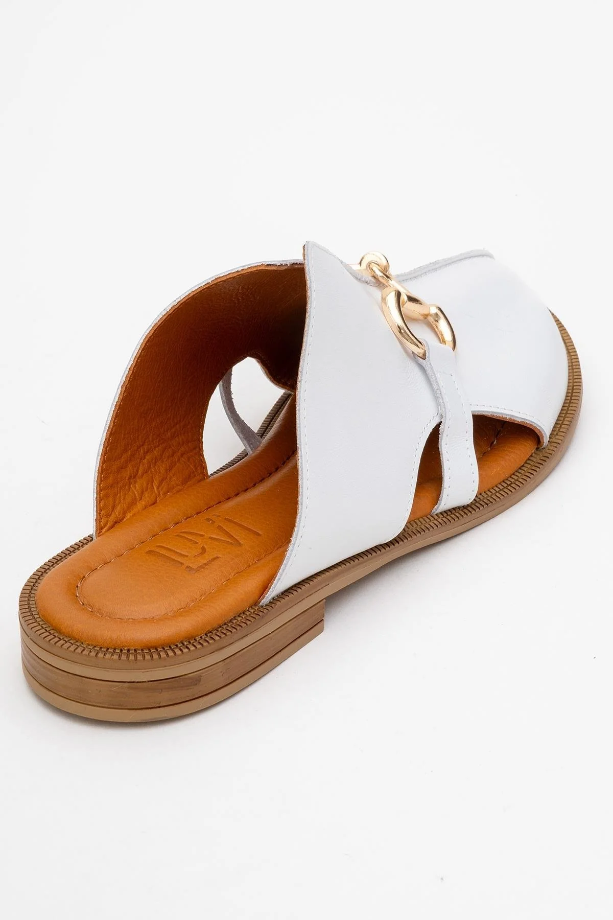 Favor - White Leather Mule Slide (Women) - Image 5