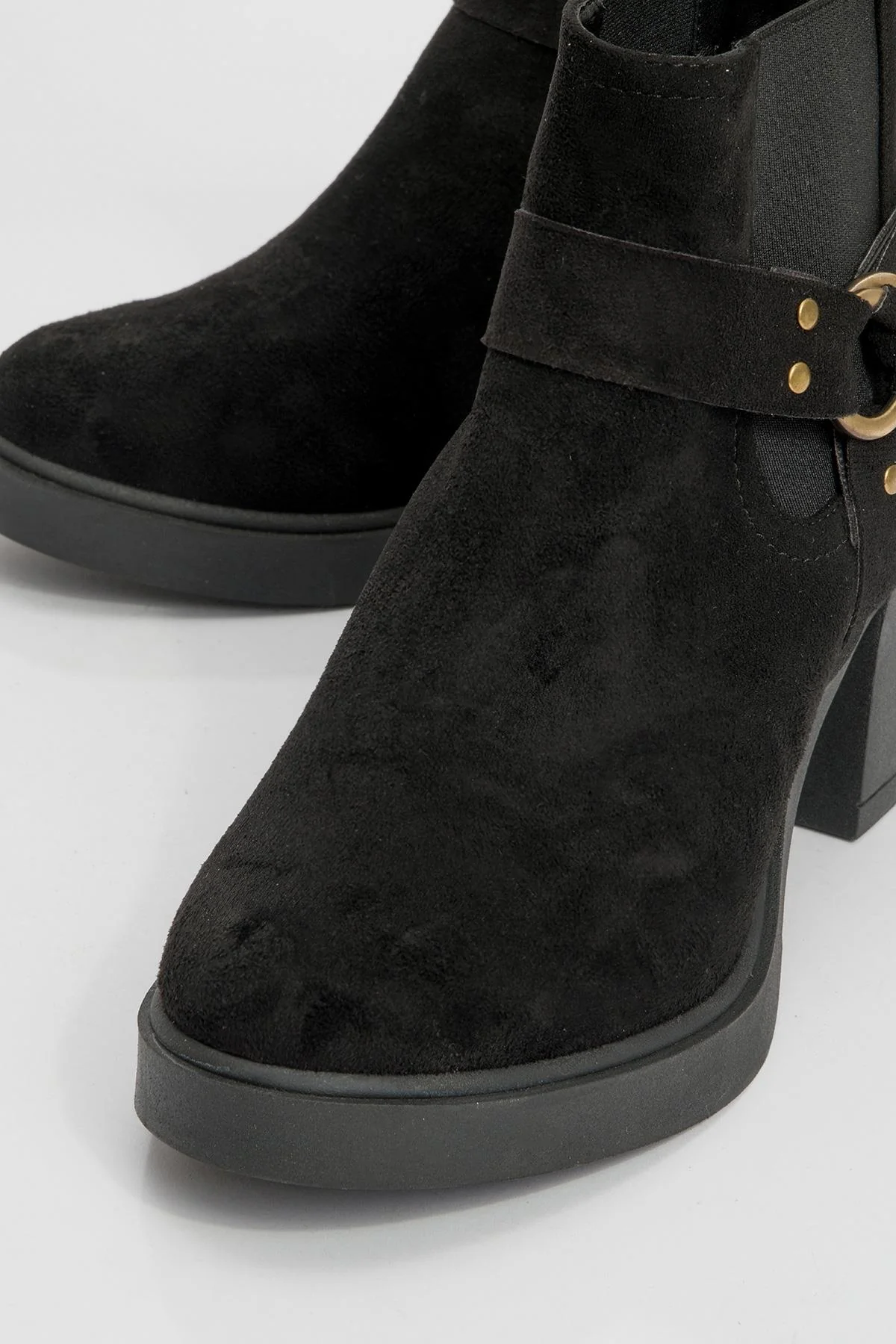 Felin - Black Block Heel Ankle Boot (Women) - Image 3