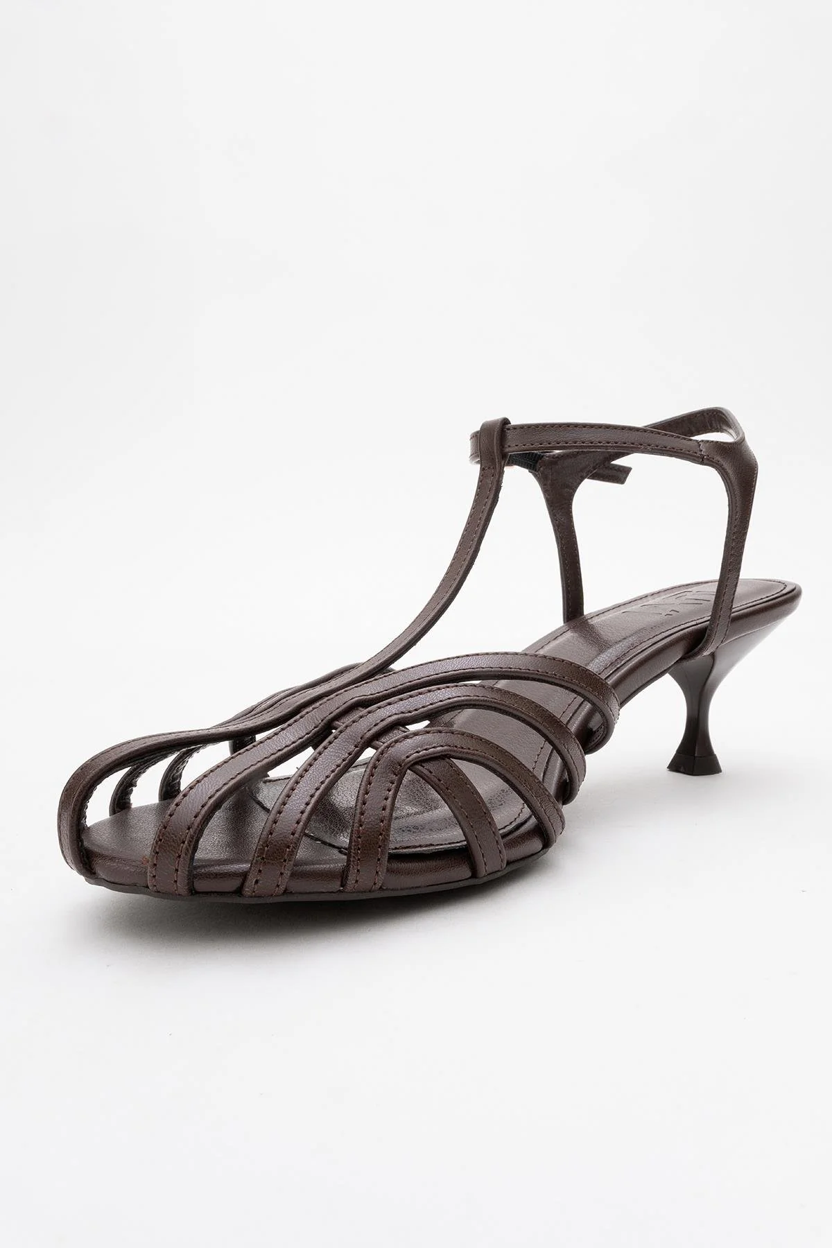 Felip - Brown Strappy Low Heel Sandal (Women) - Image 4