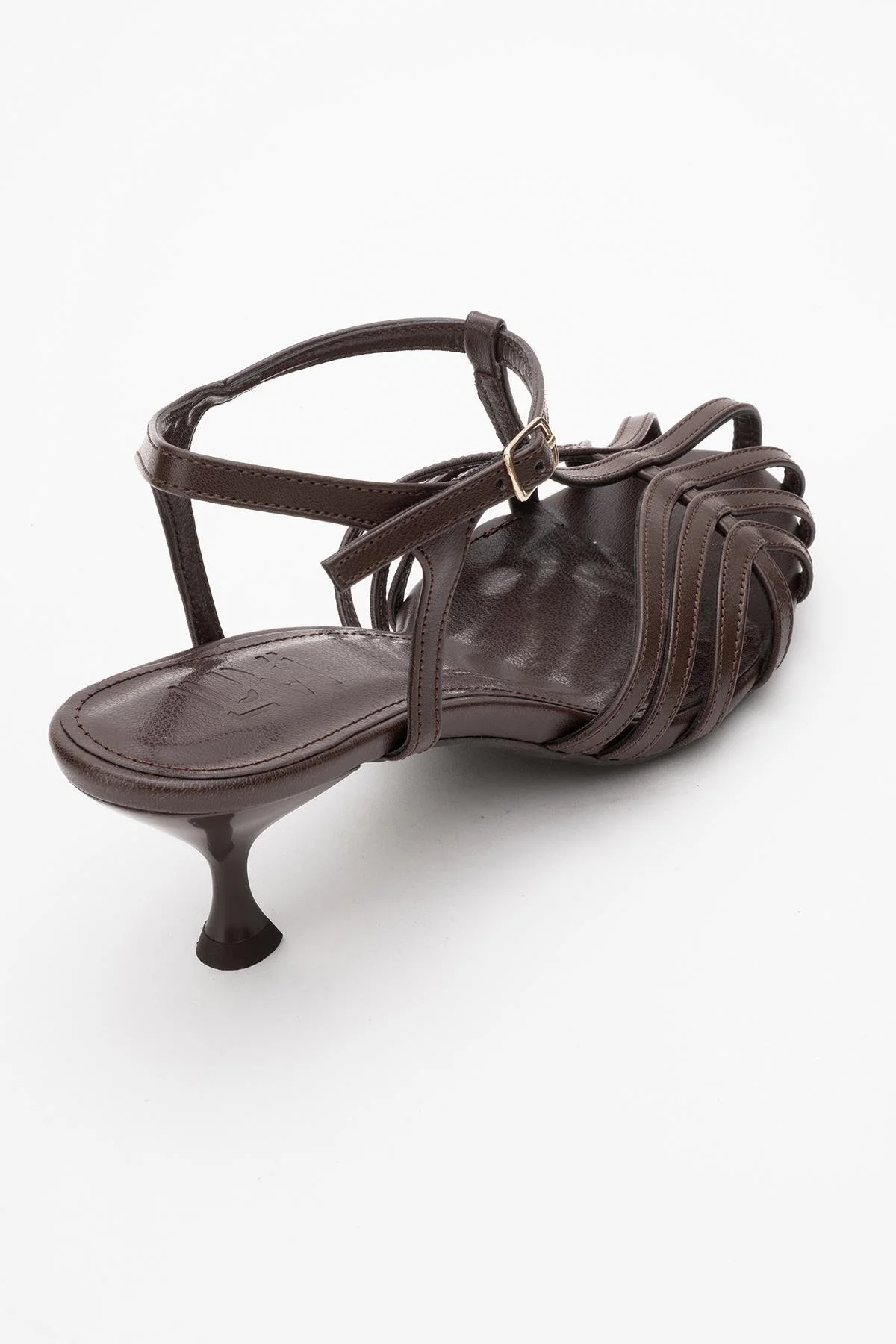 Felip - Brown Strappy Low Heel Sandal (Women) - Image 5