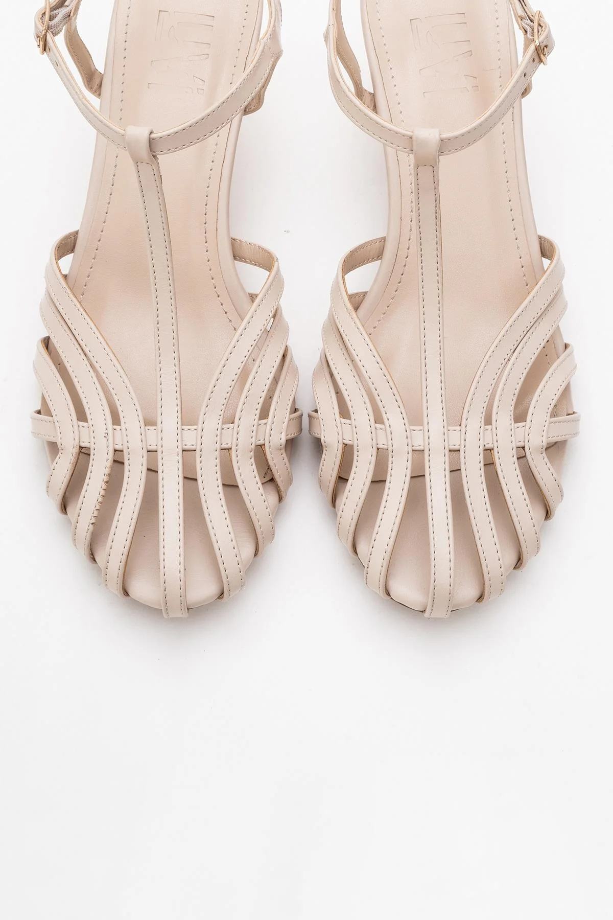 Felip - Off-White Strappy Low Heel Sandal (Women) - Image 2