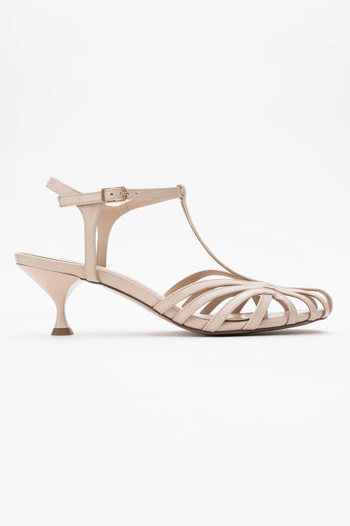 Felip - Off-White Strappy Low Heel Sandal (Women) - Image 6