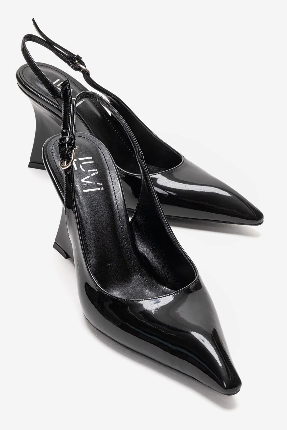Felon - Black Wedge Heel Slingback (Women)