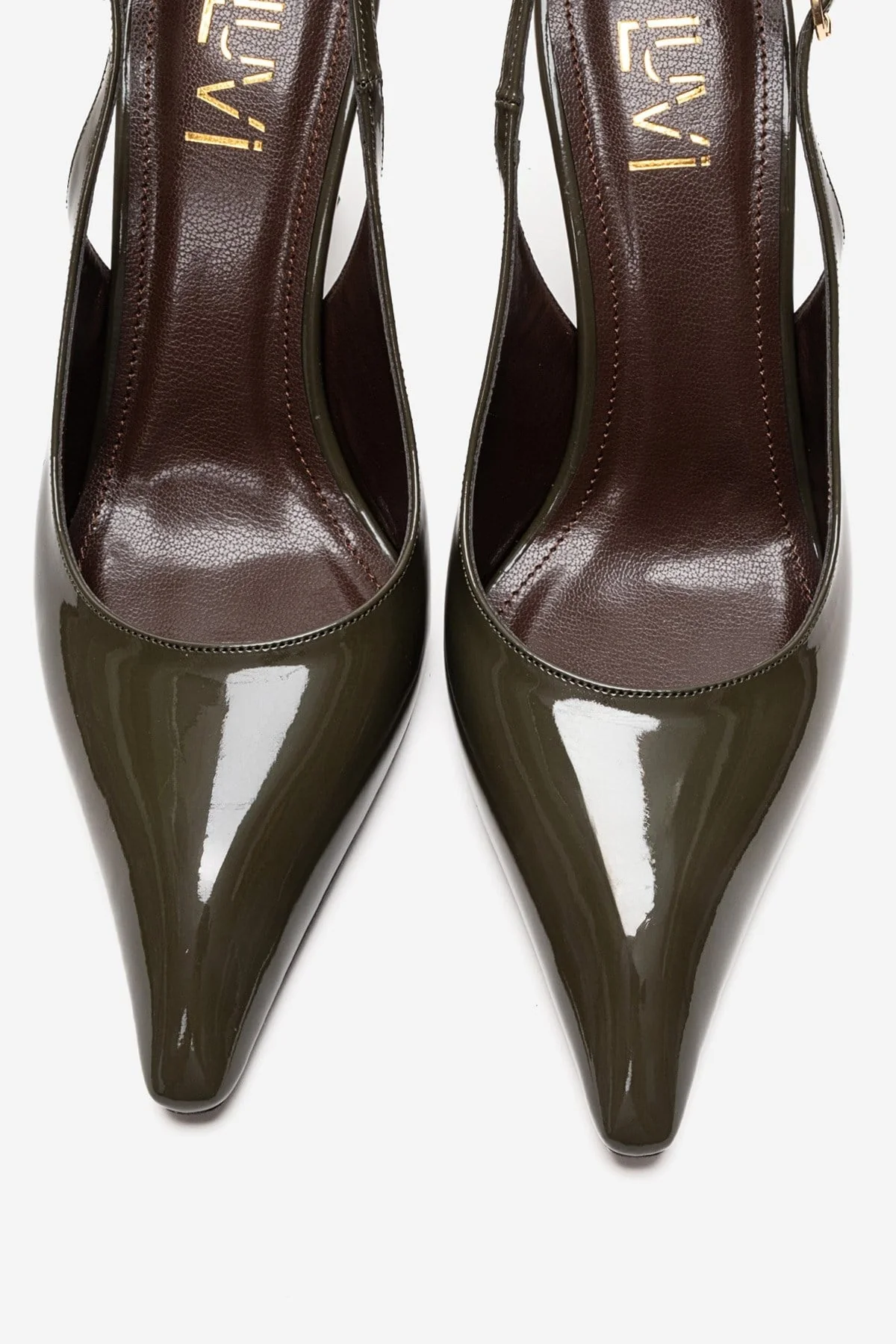 Felon - Khaki Wedge Heel Slingback Pump (Women) - Image 2