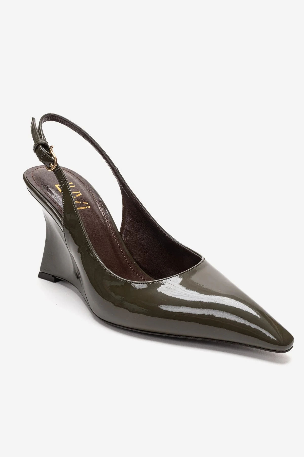 Felon - Khaki Wedge Heel Slingback Pump (Women) - Image 3