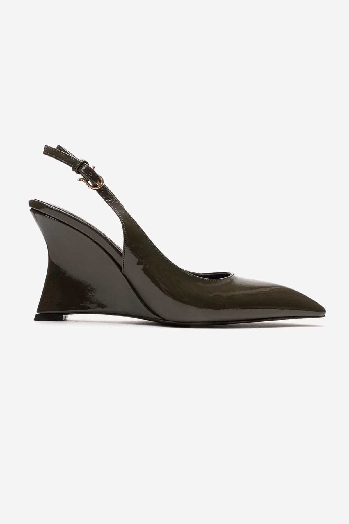 Felon - Khaki Wedge Heel Slingback Pump (Women) - Image 4