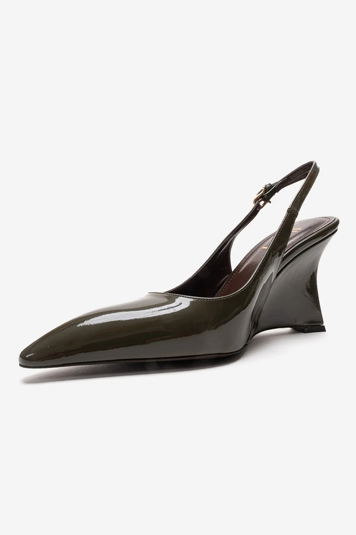 Felon - Khaki Wedge Heel Slingback Pump (Women) - Image 6