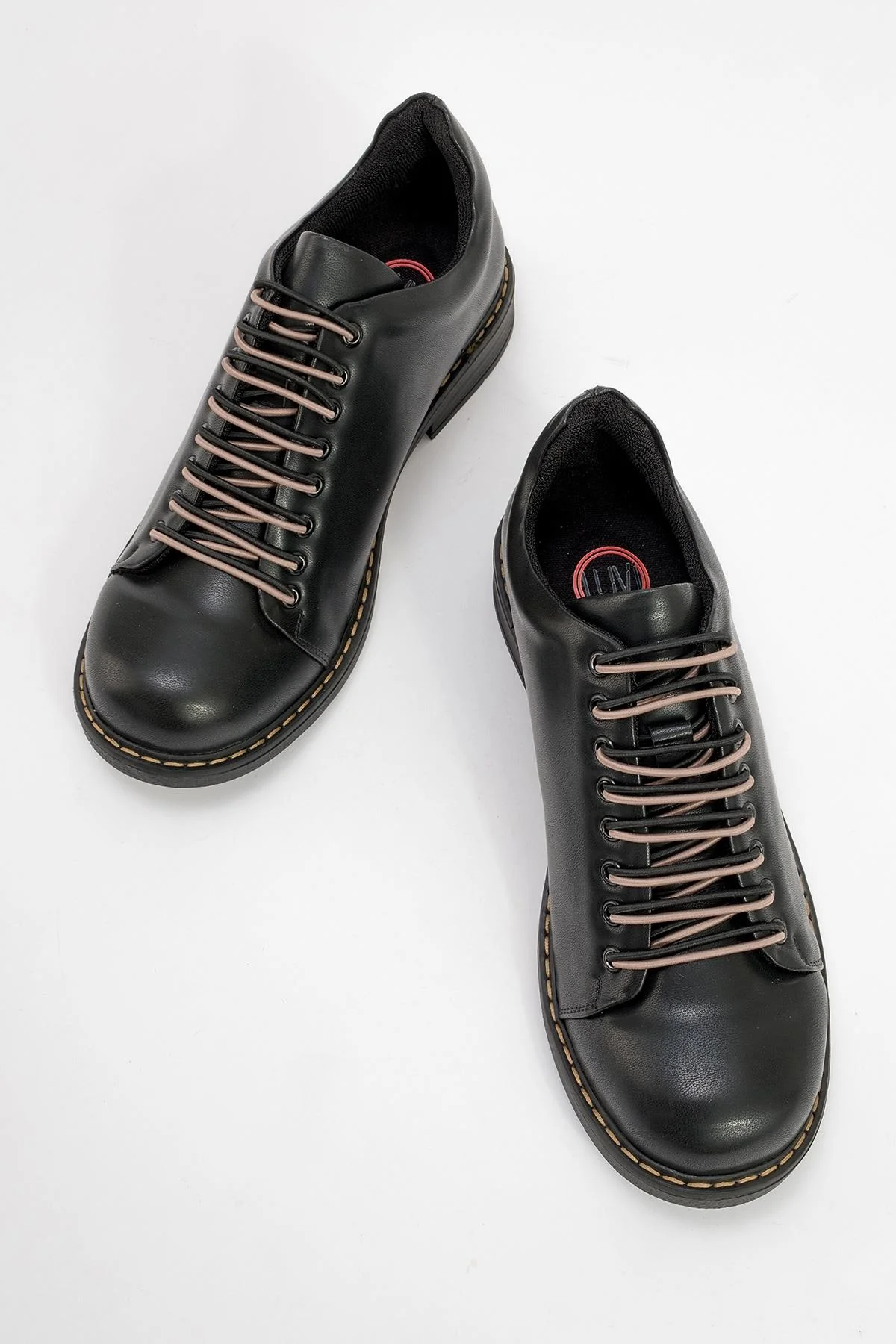 Festy - Black Elastic Lace-Up Everyday Shoe (Women) - Image 2