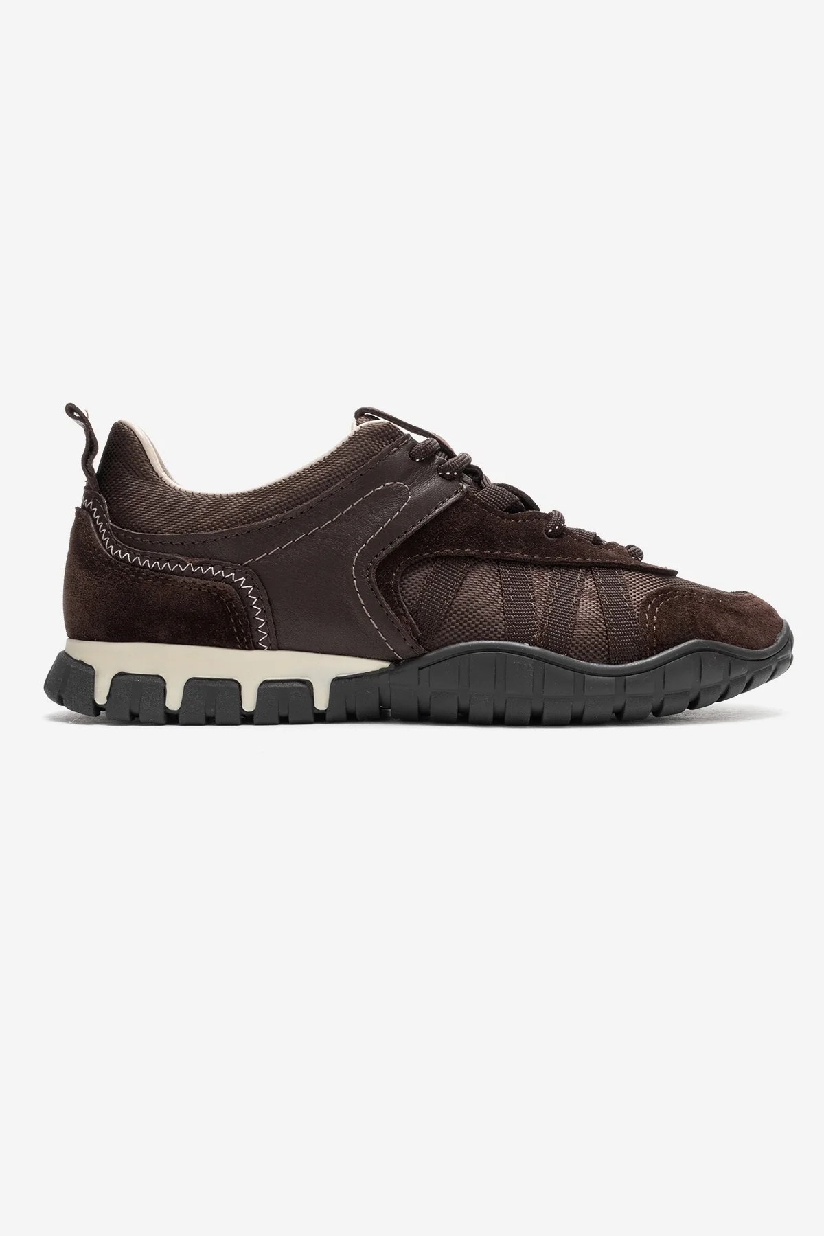FIERA - Brown Genuine Leather Mesh Sneaker (Women) - Image 4