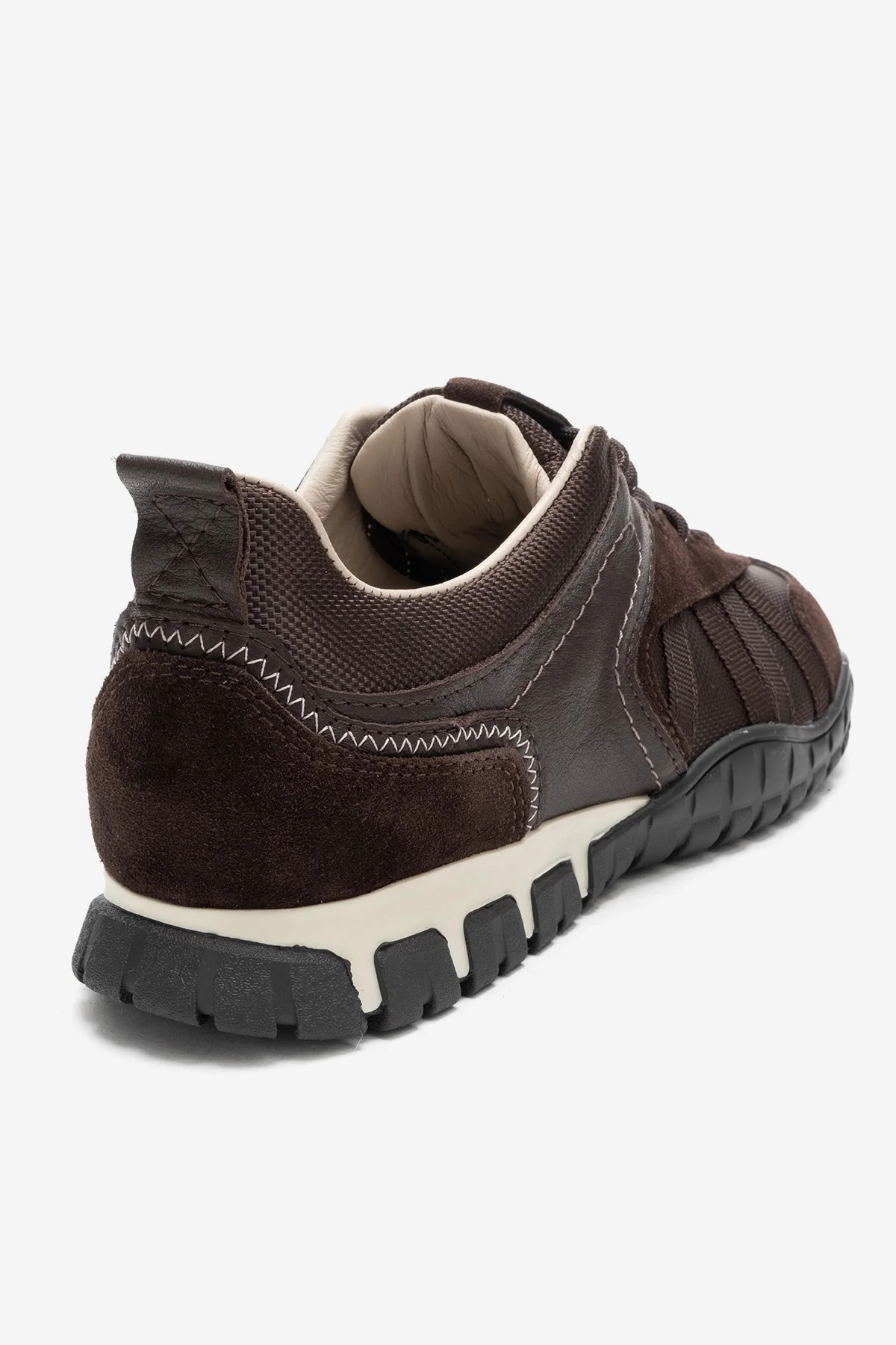 FIERA - Brown Genuine Leather Mesh Sneaker (Women) - Image 5