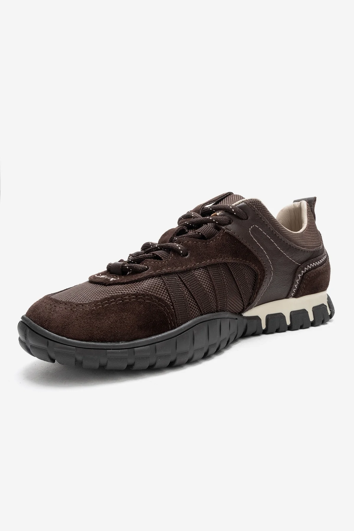 FIERA - Brown Genuine Leather Mesh Sneaker (Women) - Image 6