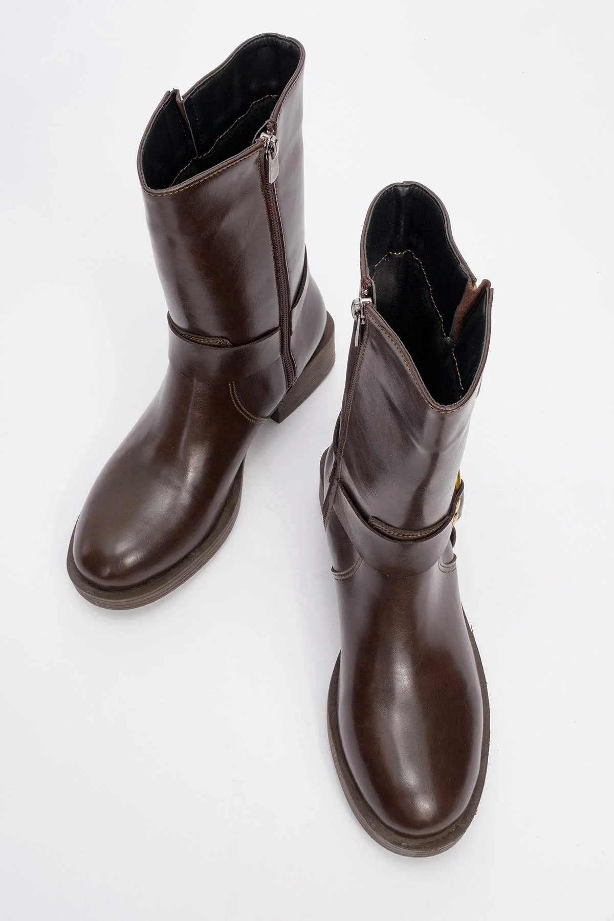 Fies Brown Buckled Boot (Women) - Image 2