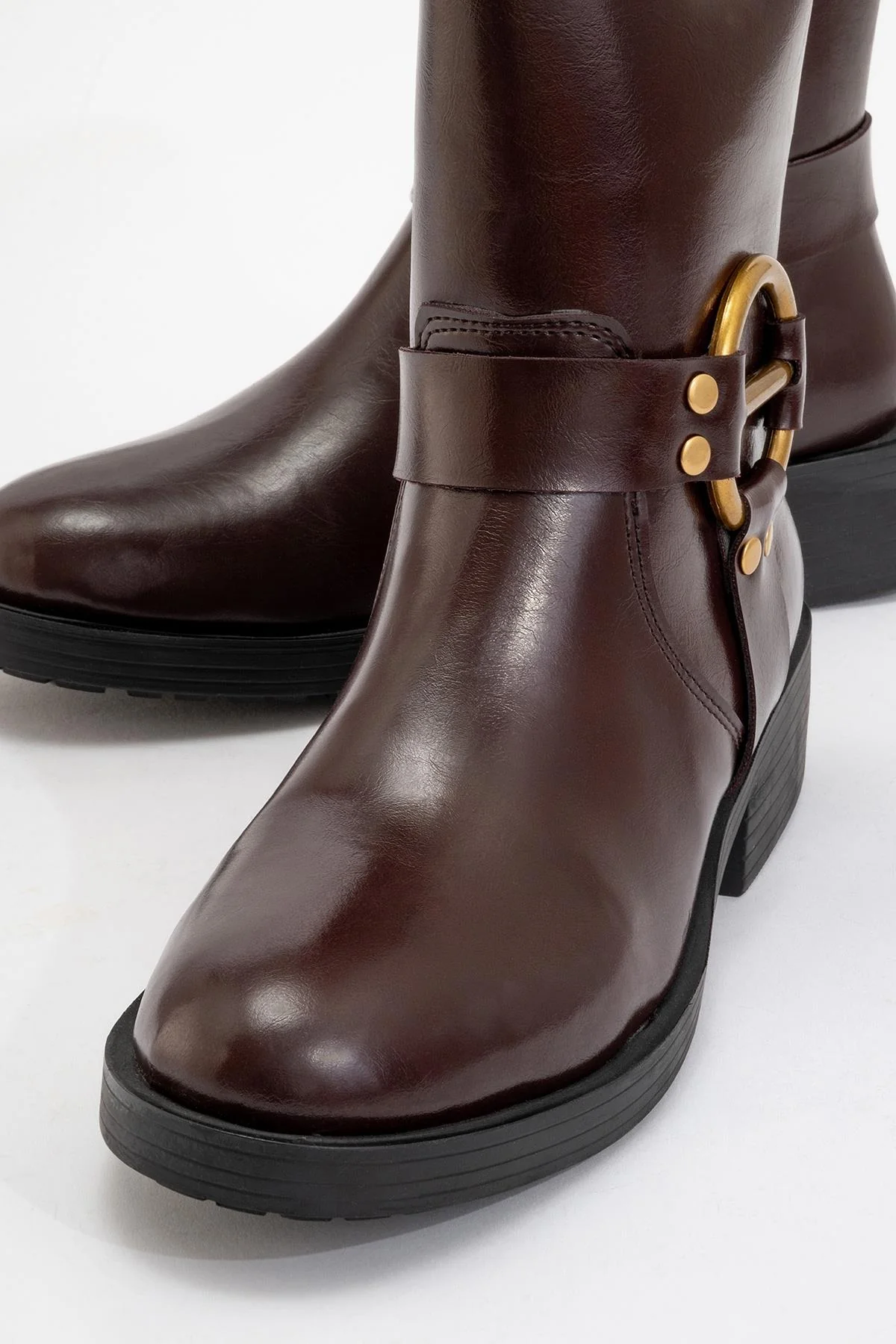 Fies Burgundy Buckled Boot (Women) - Image 3