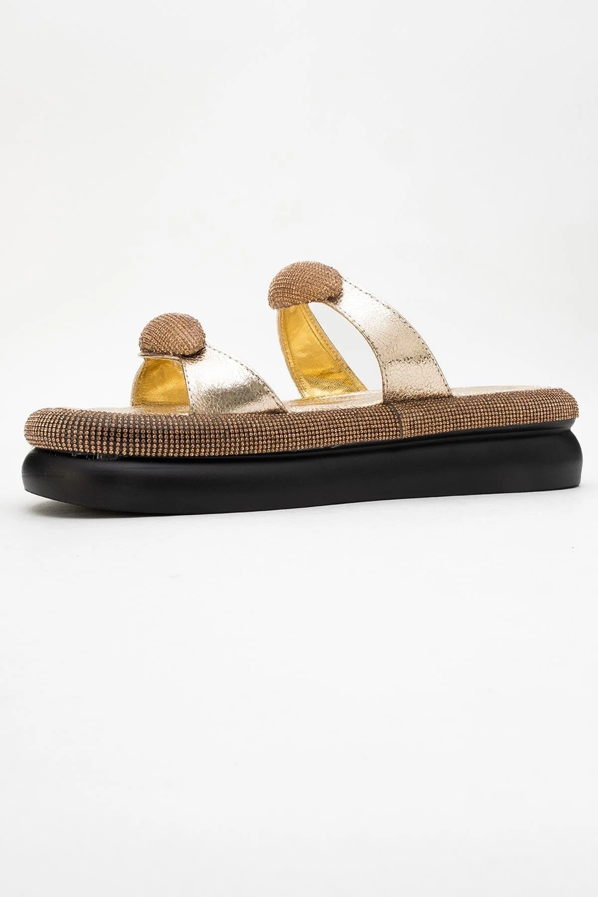 Finery Gold Embellished Platform Slide (Women) - Image 4