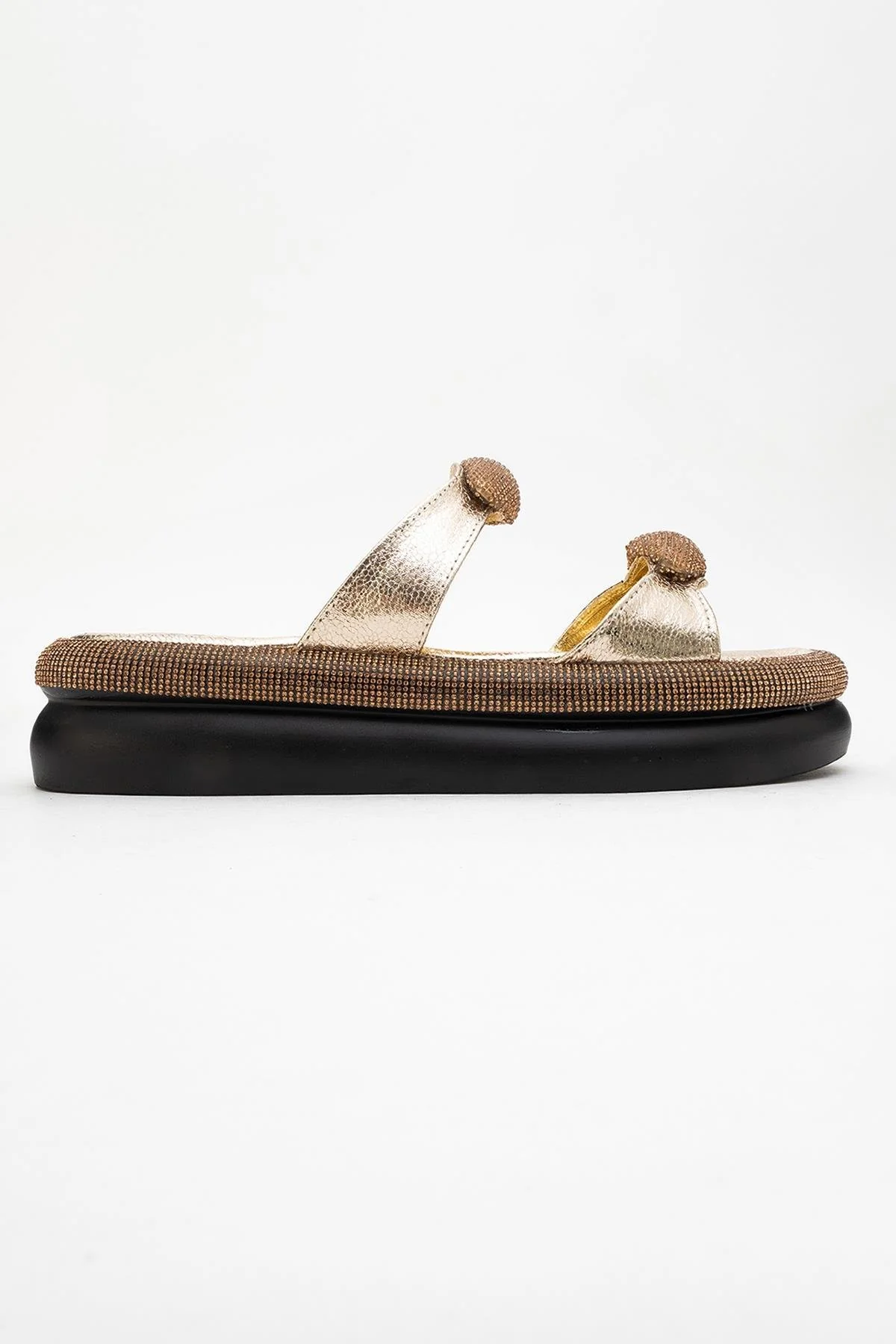 Finery Gold Embellished Platform Slide (Women) - Image 6