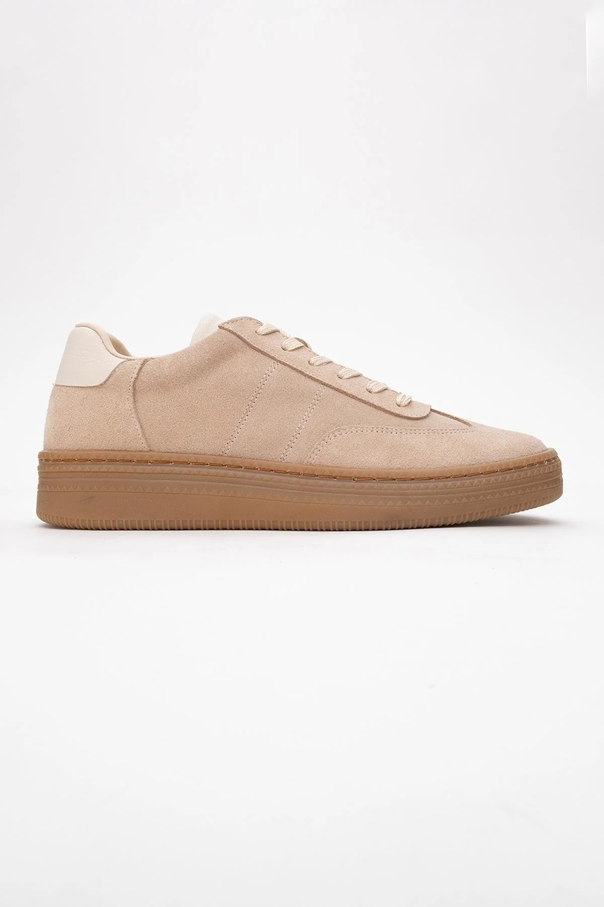 Fiore - Beige Leather Sneakers (Women) - Image 6