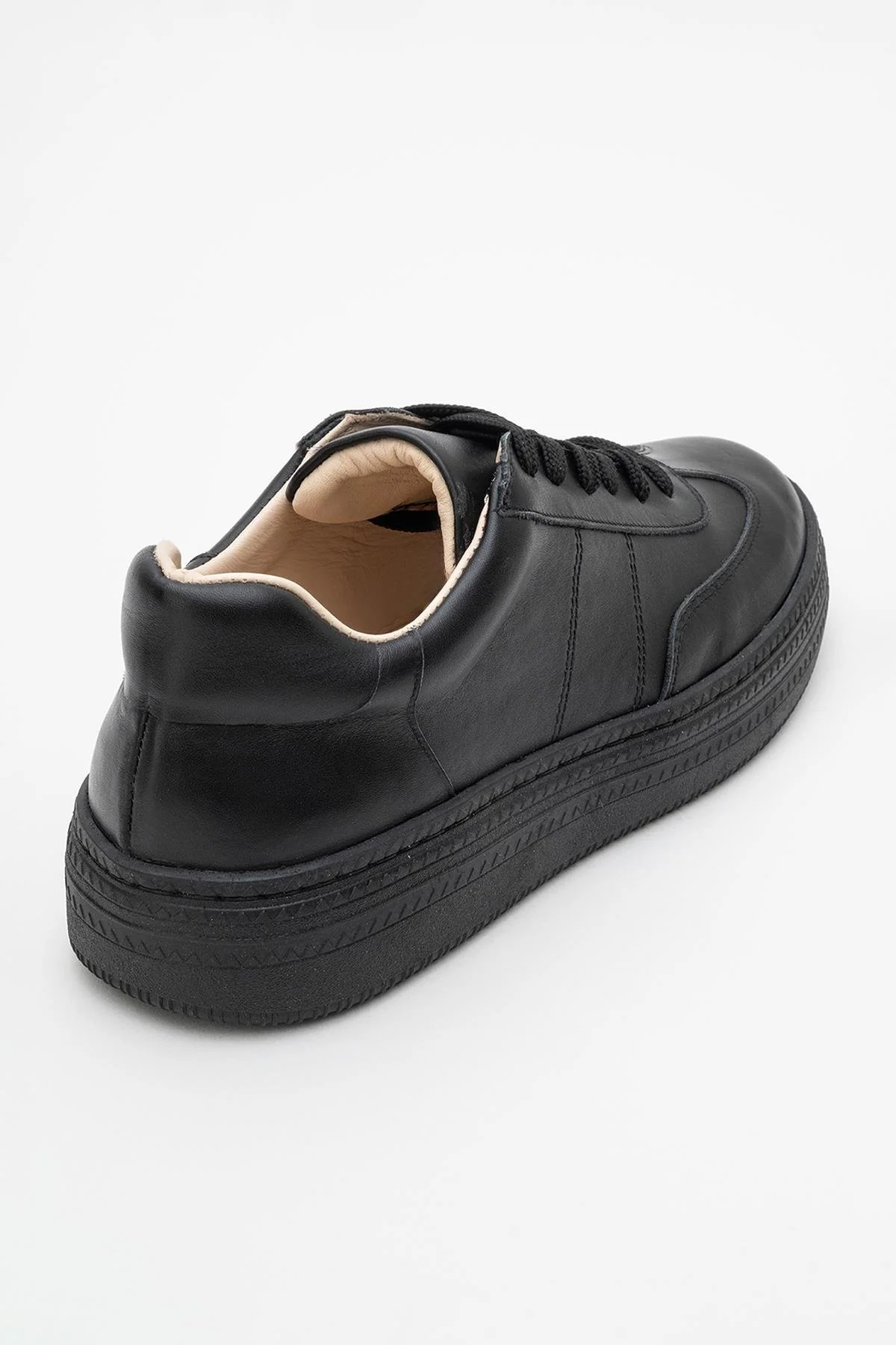 Fiore - Black Leather Sneakers (Women) - Image 4