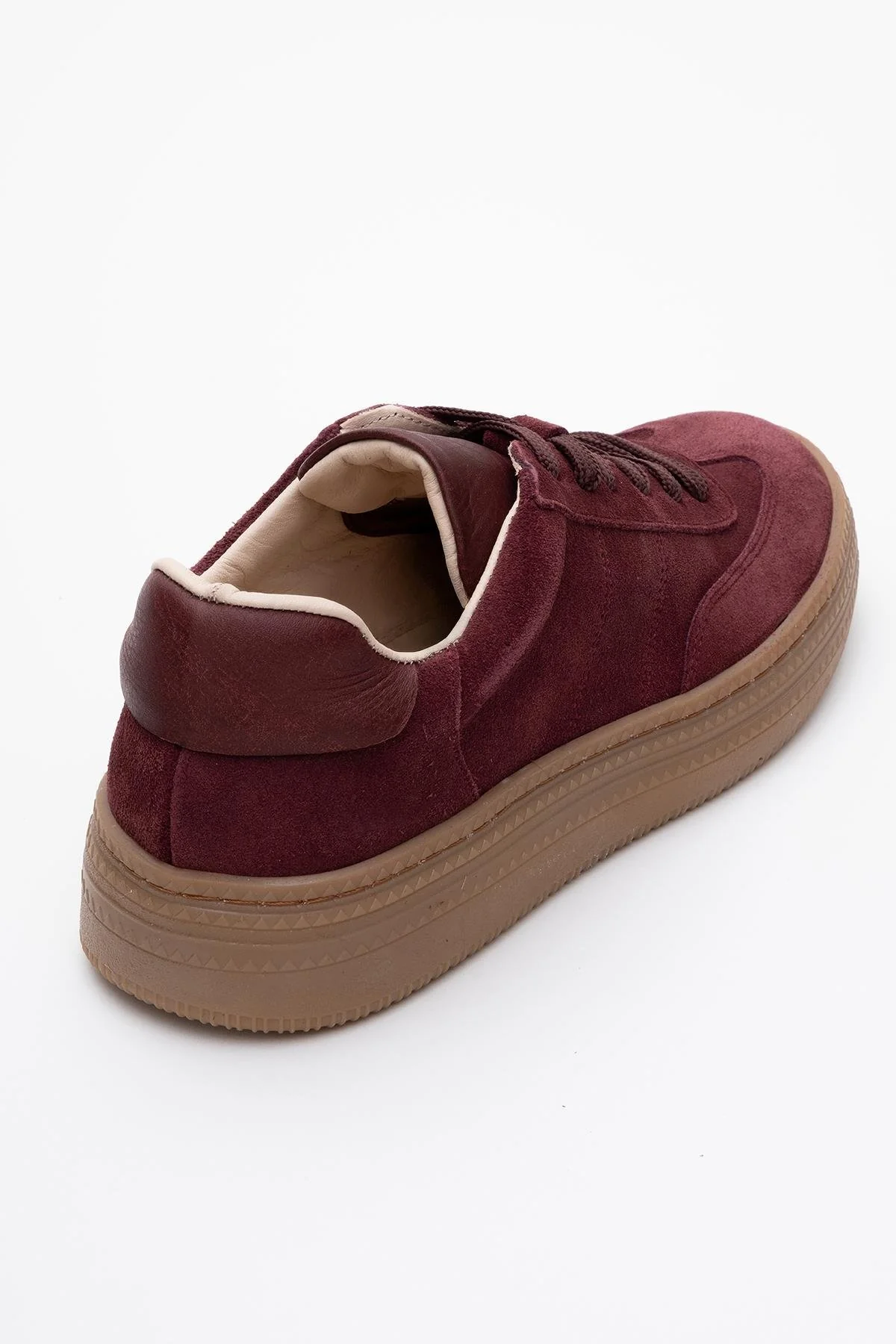 Fiore - Burgundy Leather Sneakers (Women) - Image 5