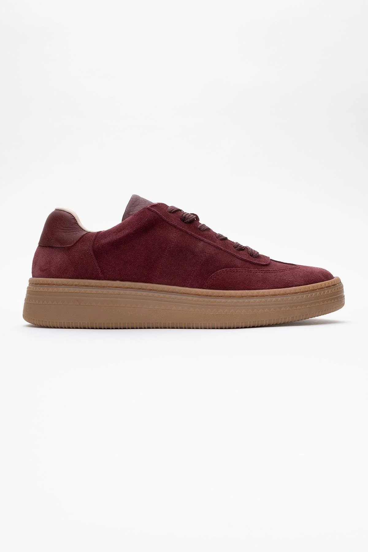 Fiore - Burgundy Leather Sneakers (Women) - Image 6
