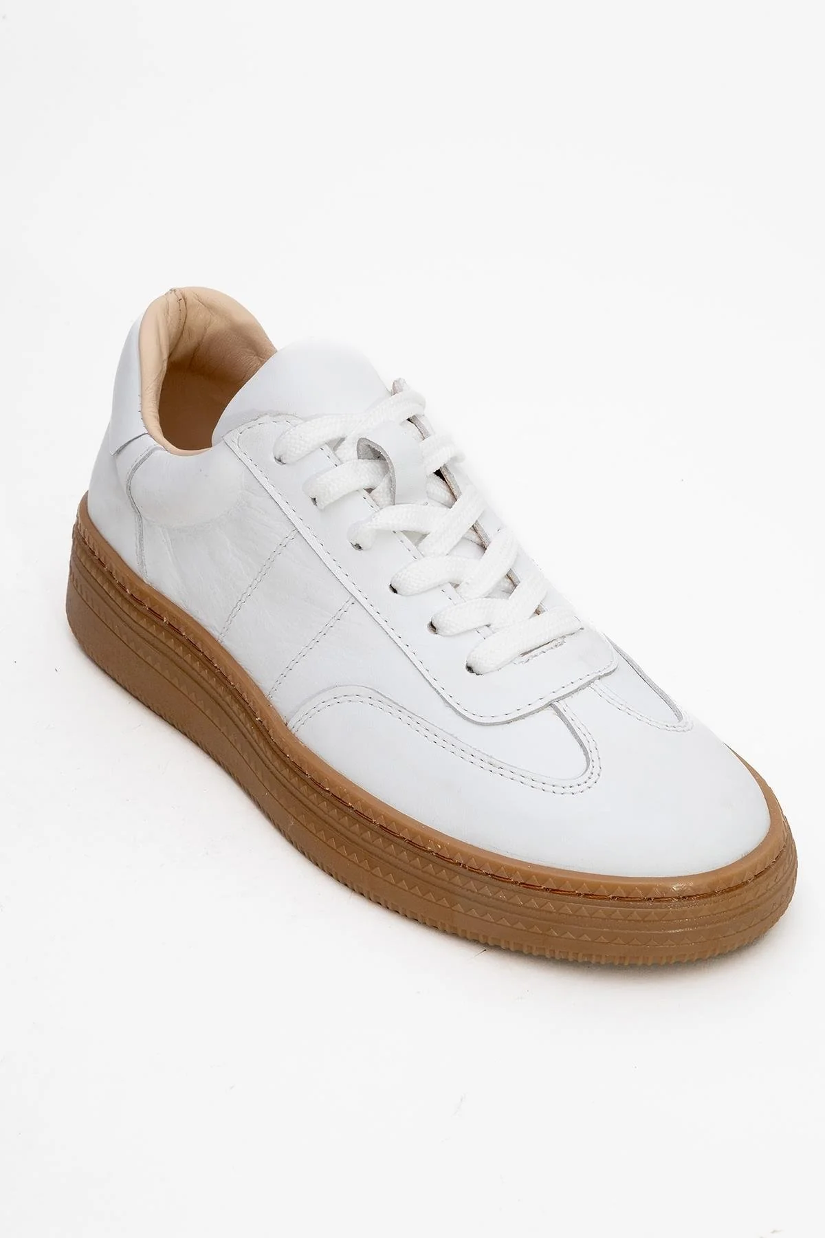 Fiore - White Leather Sneakers (Women) - Image 3
