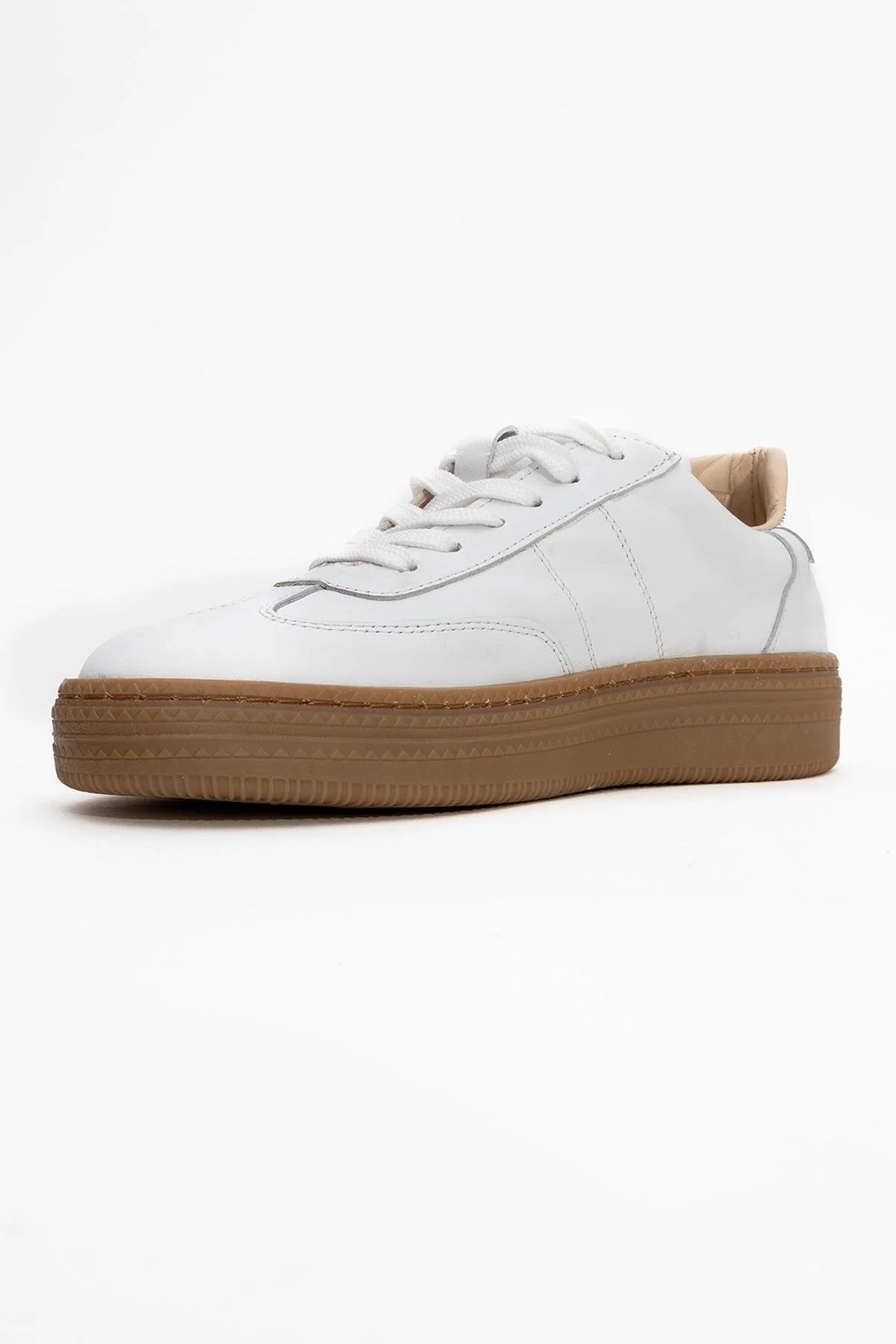 Fiore - White Leather Sneakers (Women) - Image 4