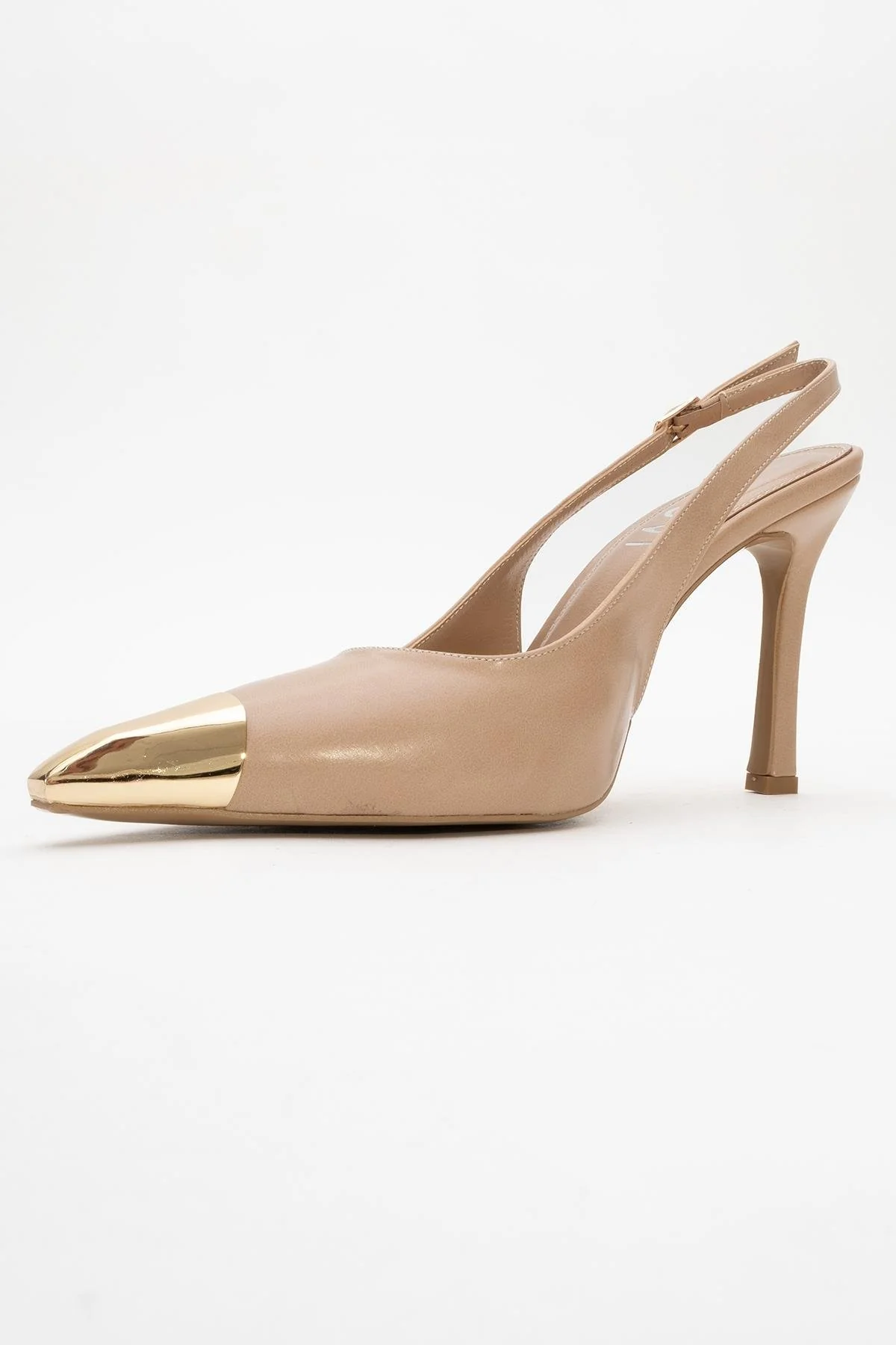Flare - Beige Pointed Toe Stiletto Pump (Women) - Image 4