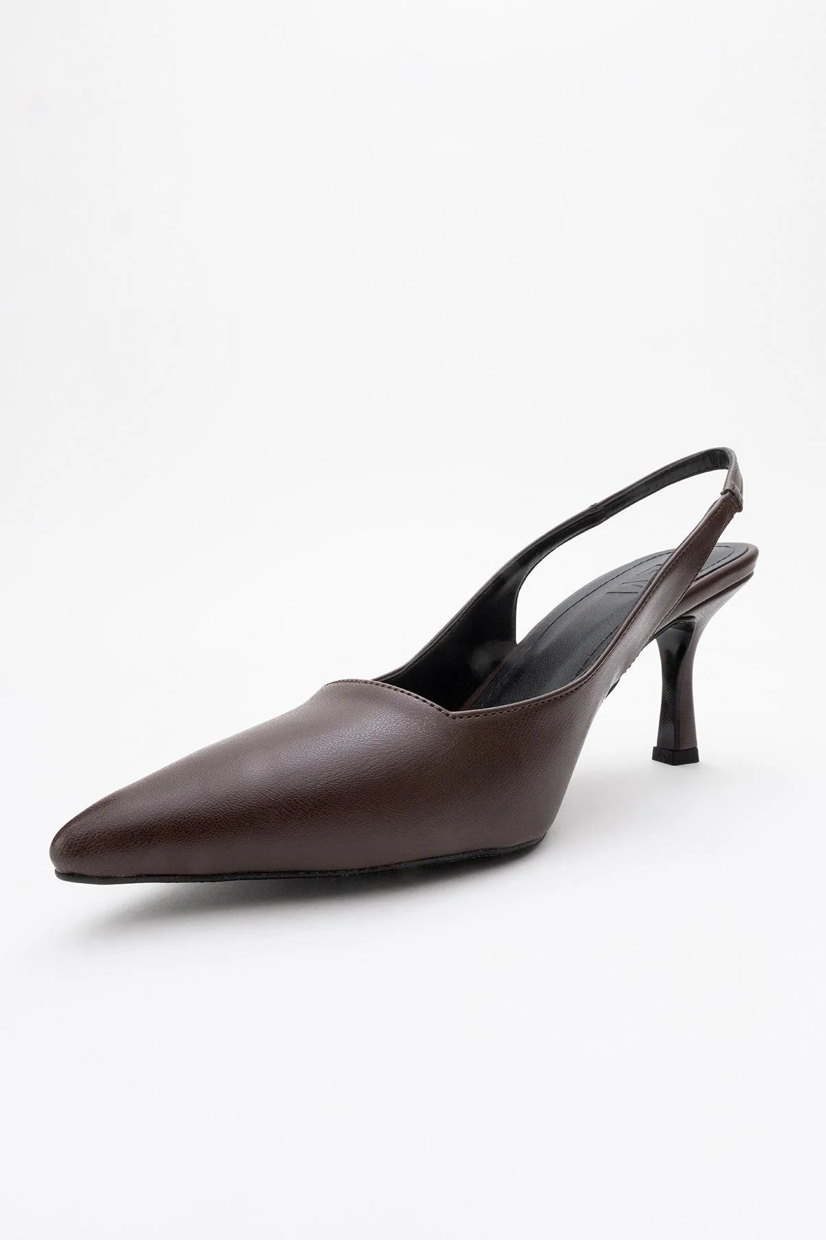 Flem - Mocha Pointed Toe Backless Stiletto Pump (Women) - Image 5