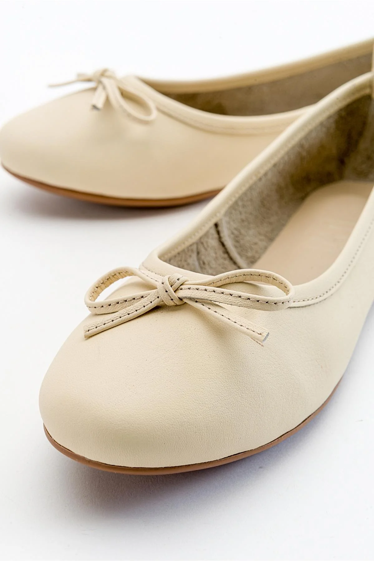 Florence - Beige Ballerina Flats - Image 4