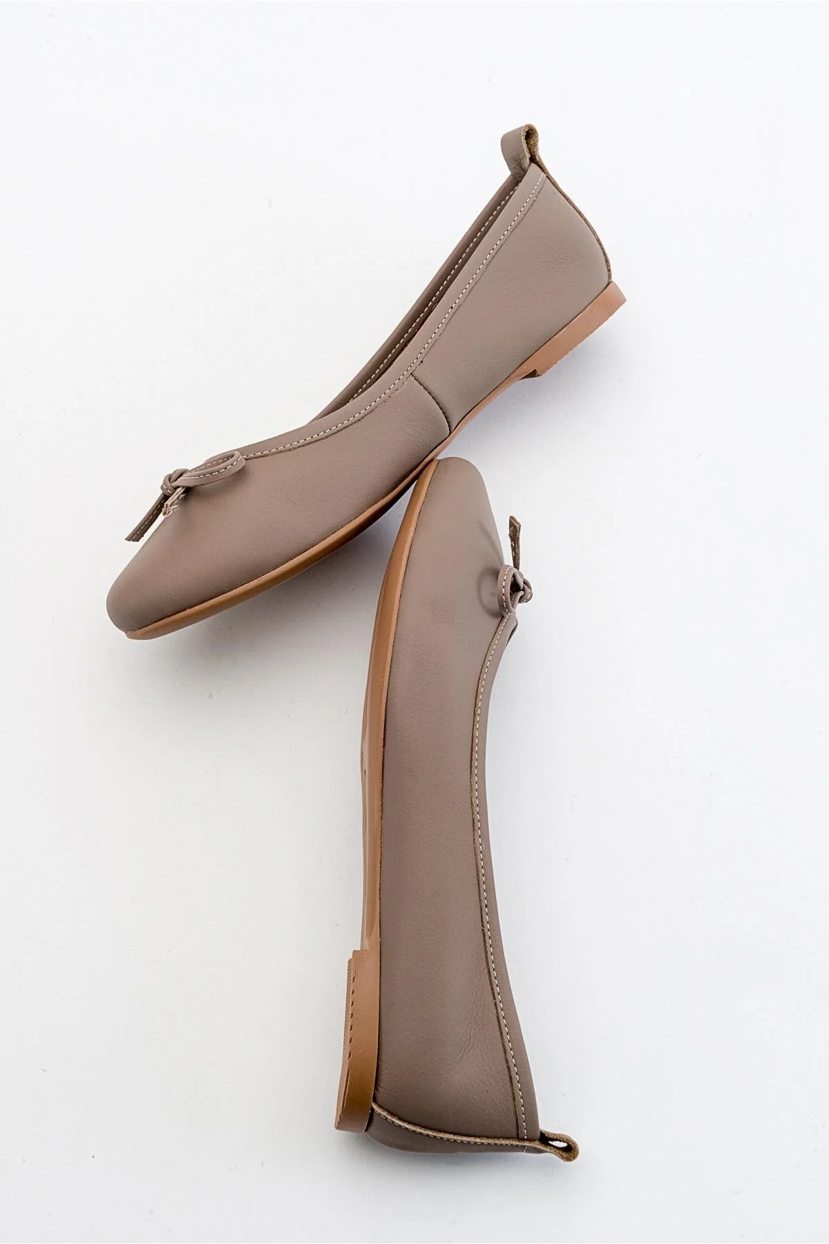 Florence - Light Brown Ballerina Flats - Image 4