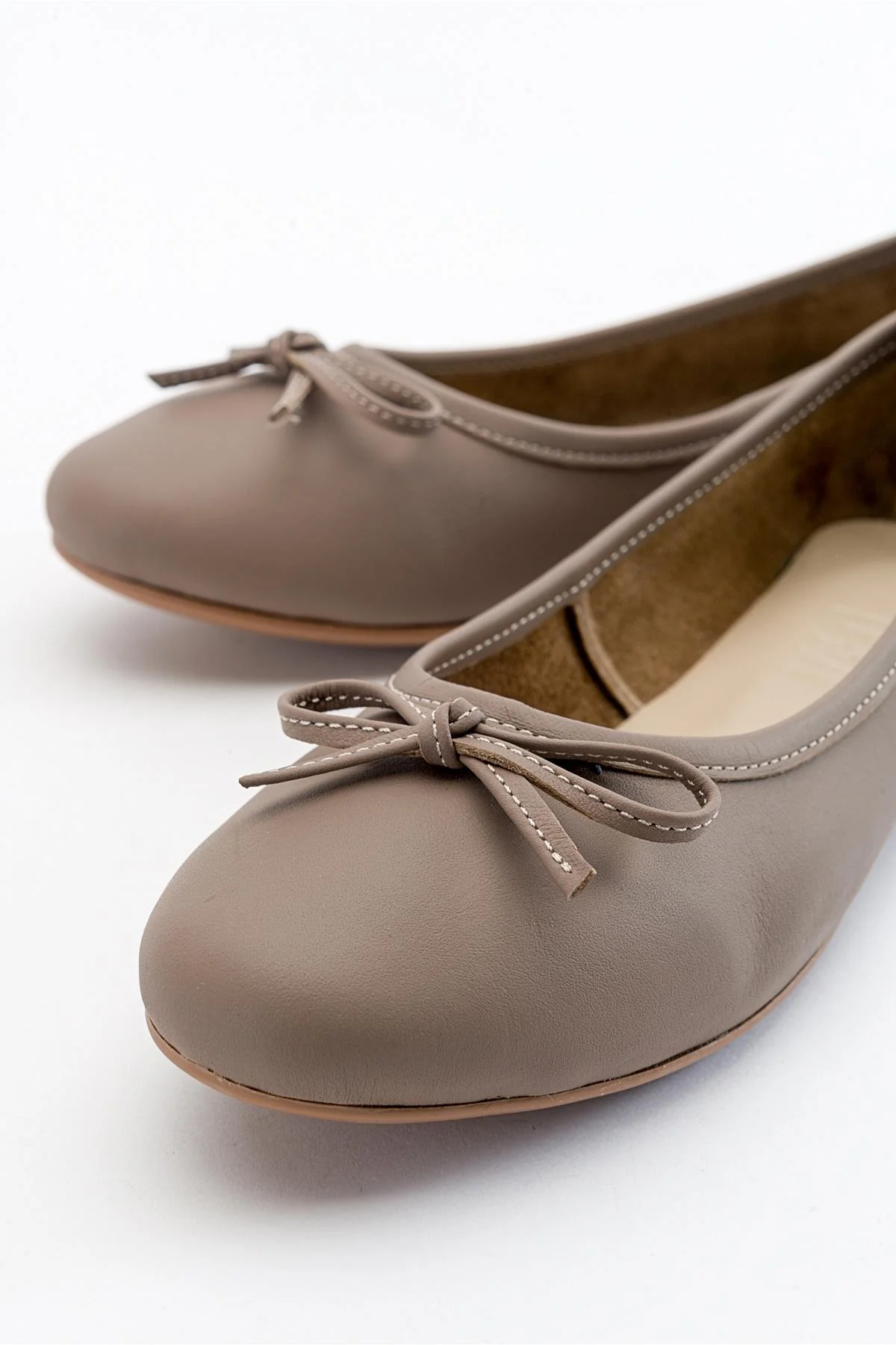 Florence - Light Brown Ballerina Flats - Image 5