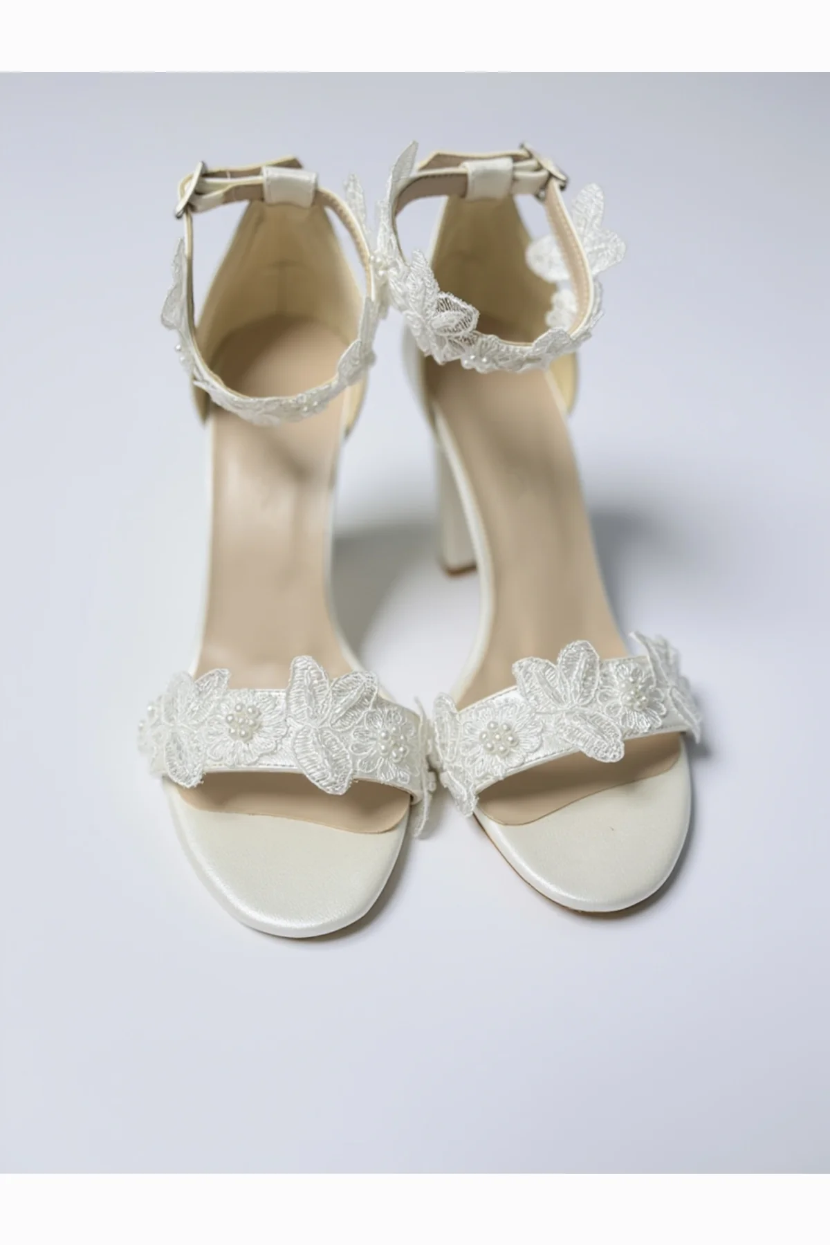 Florielle Lace Wedding Heels - Image 4