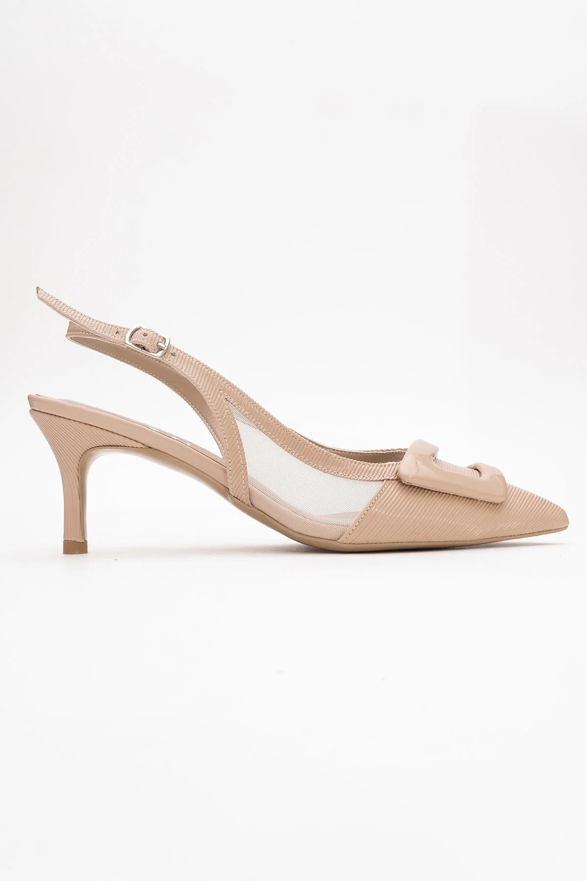 Foley - Dark Beige Pointed Toe Backless Stiletto (Women) - Image 6