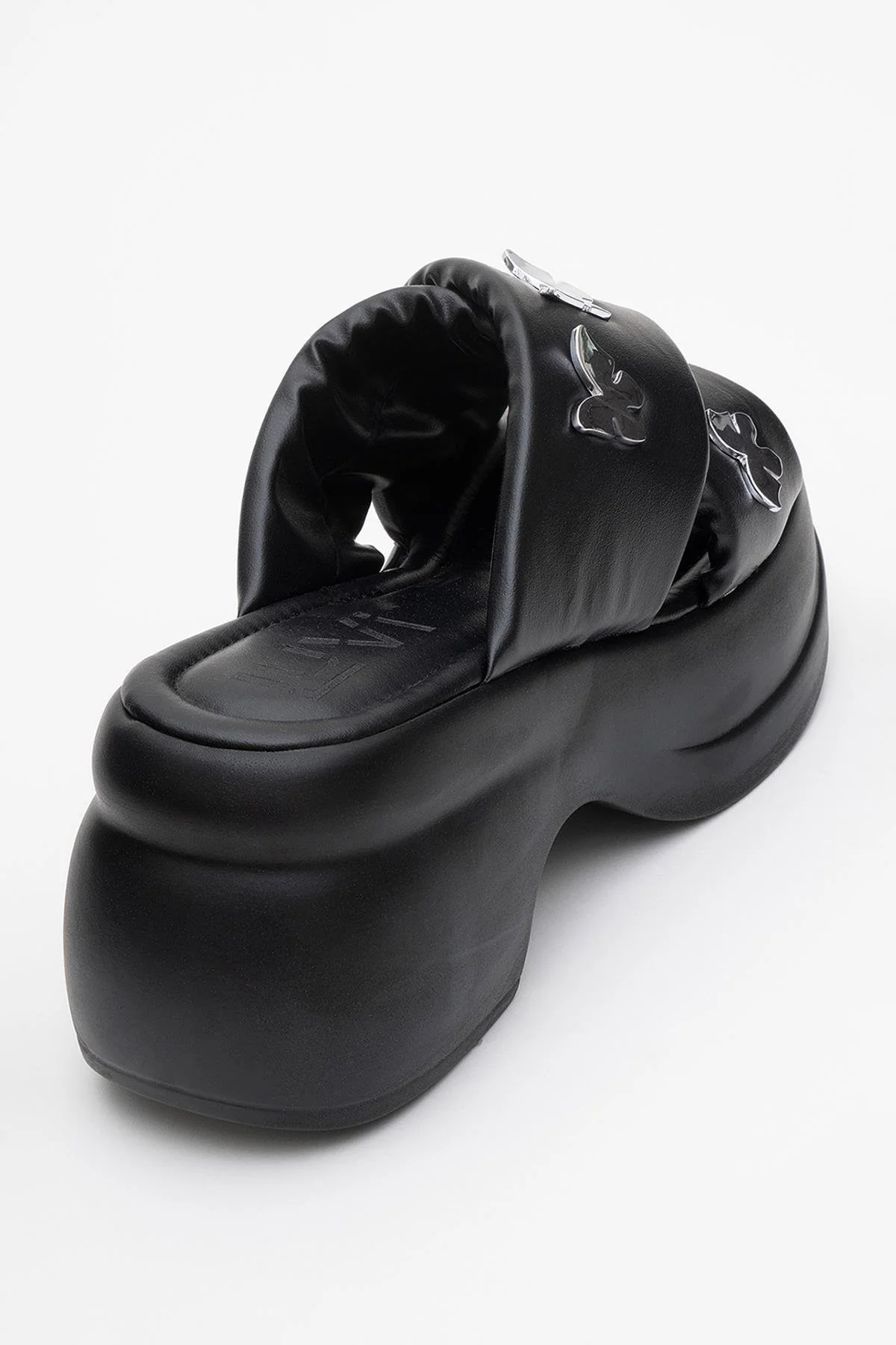 Force Black Butterfly‑Buckle Platform Slide (Women) - Image 5